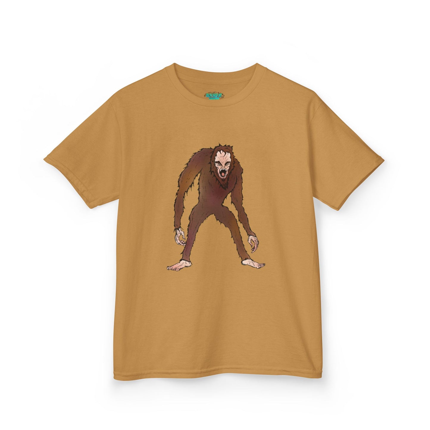 Kids Tee — Playful Sasquatch/Yeti Monster Graphic