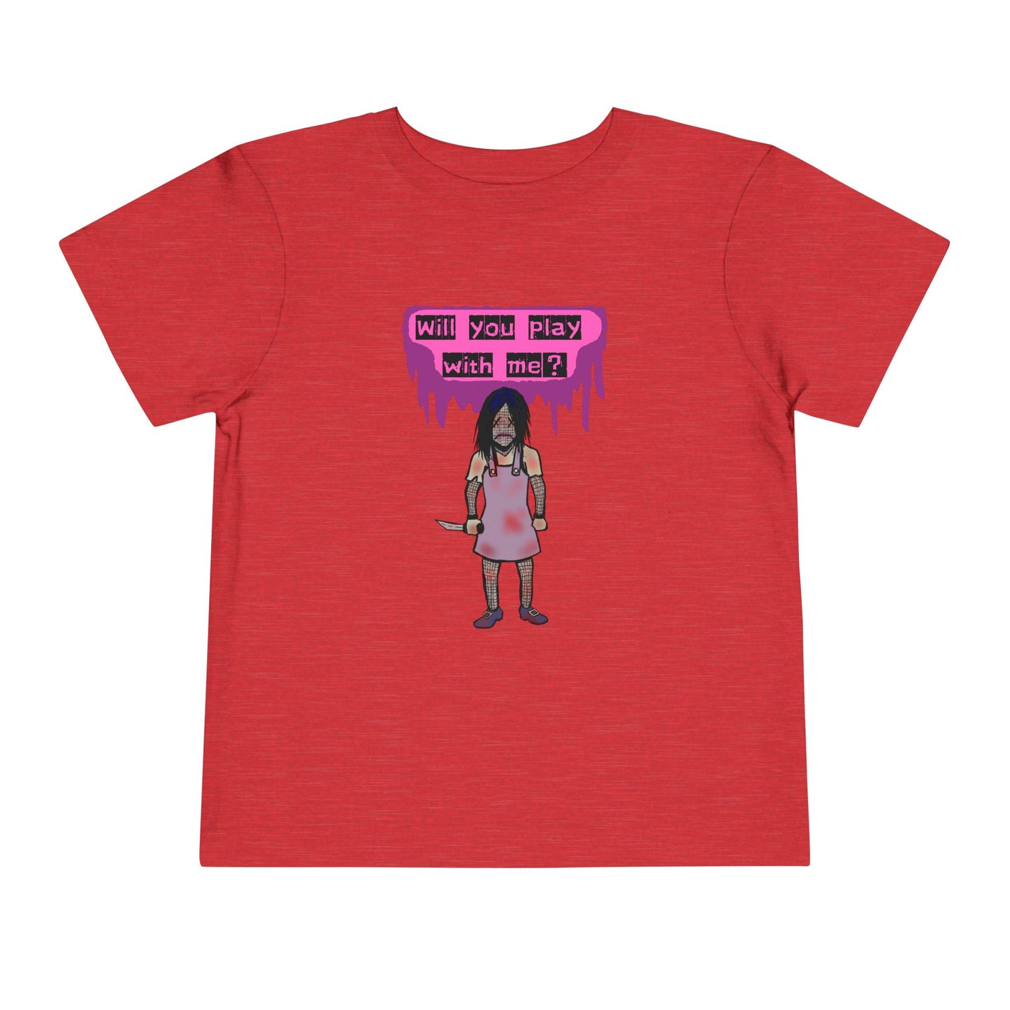 Toddler Tee - Evil Doll - Will You Play With Me