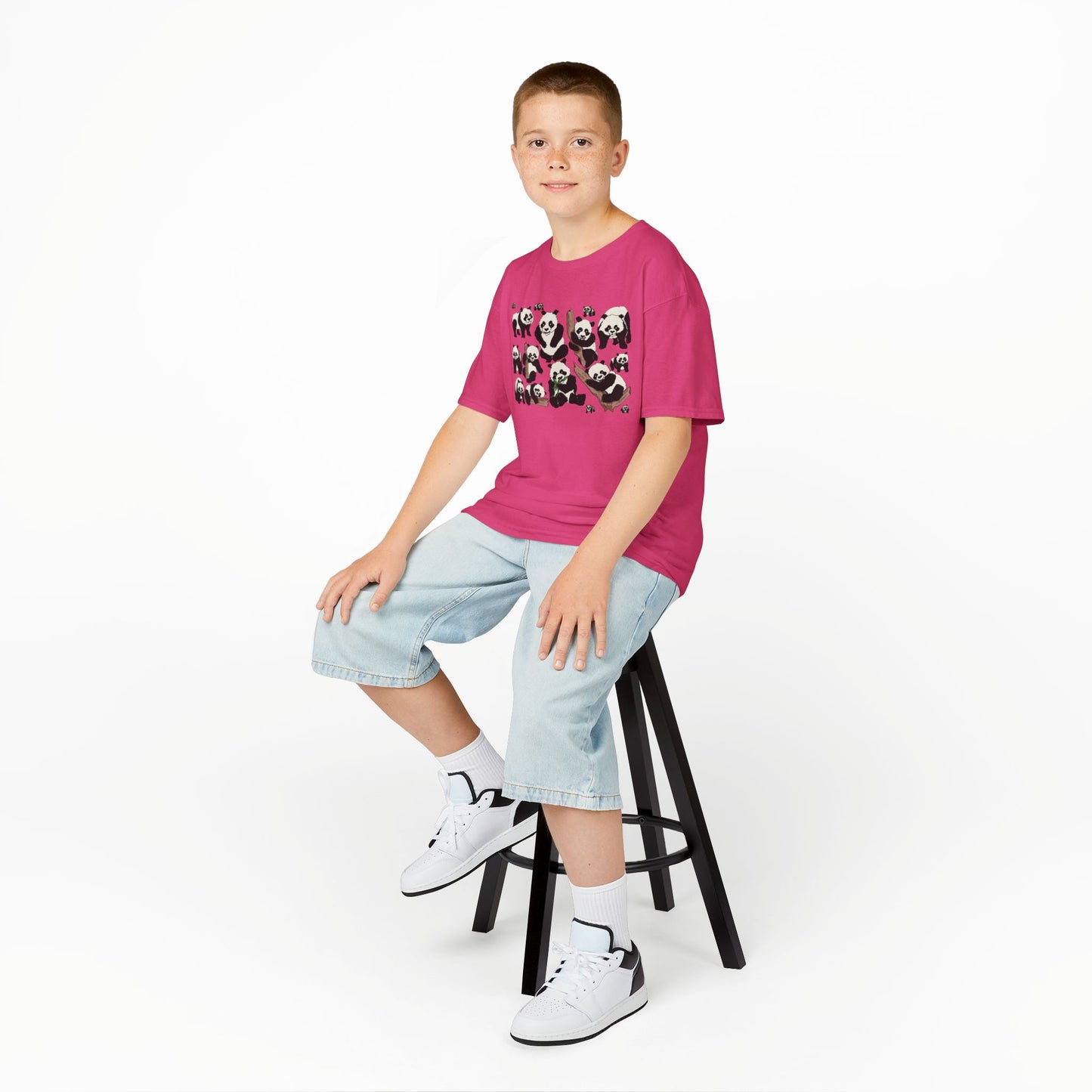 Panda Paradise Kids Tee, Cute Animal T-Shirt, Children's Gift, Birthday Present, Summer Wear, Eco-Friendly Fashion