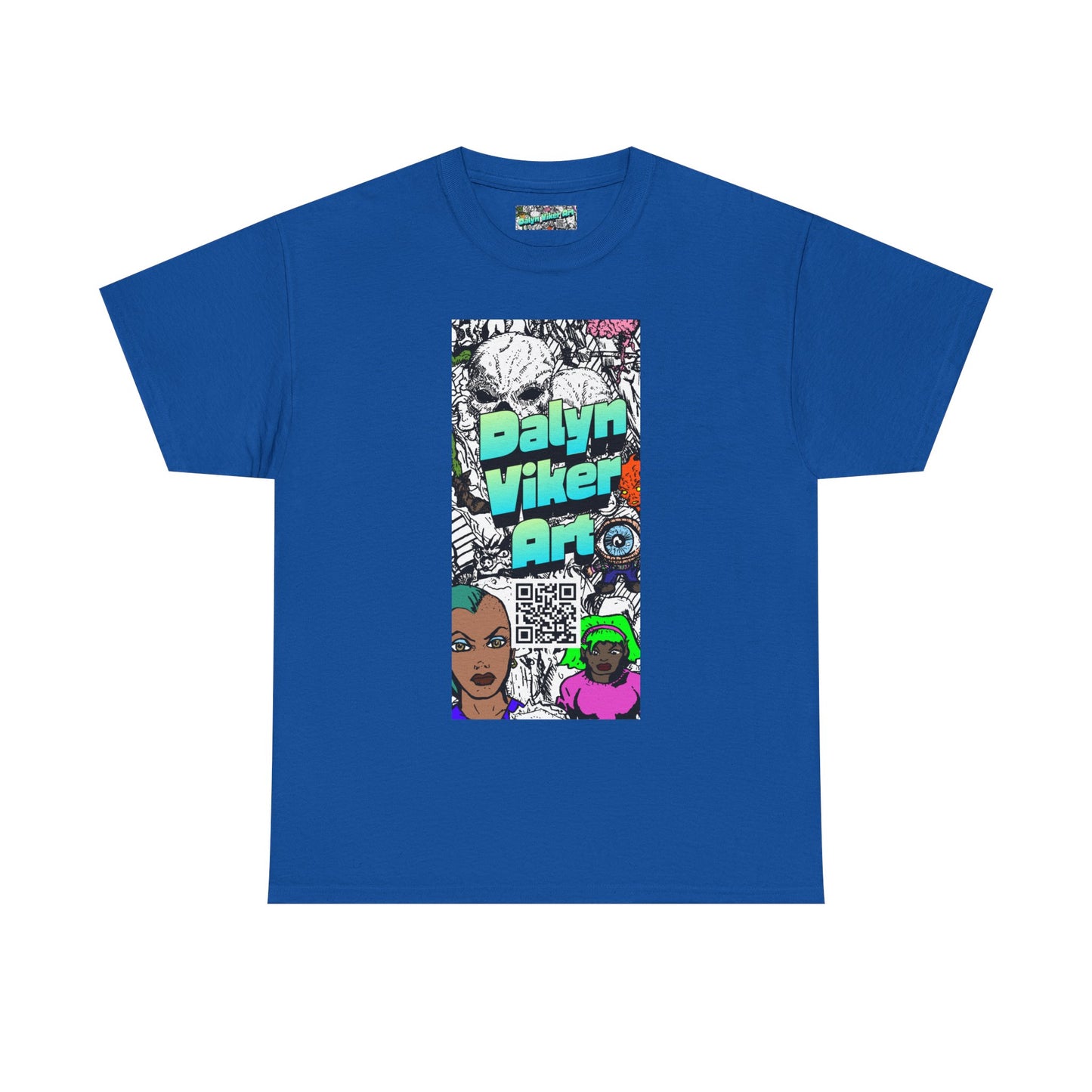 Graphic Art T-Shirt — "Dalyn Viker Art" Vertical Collage Tee