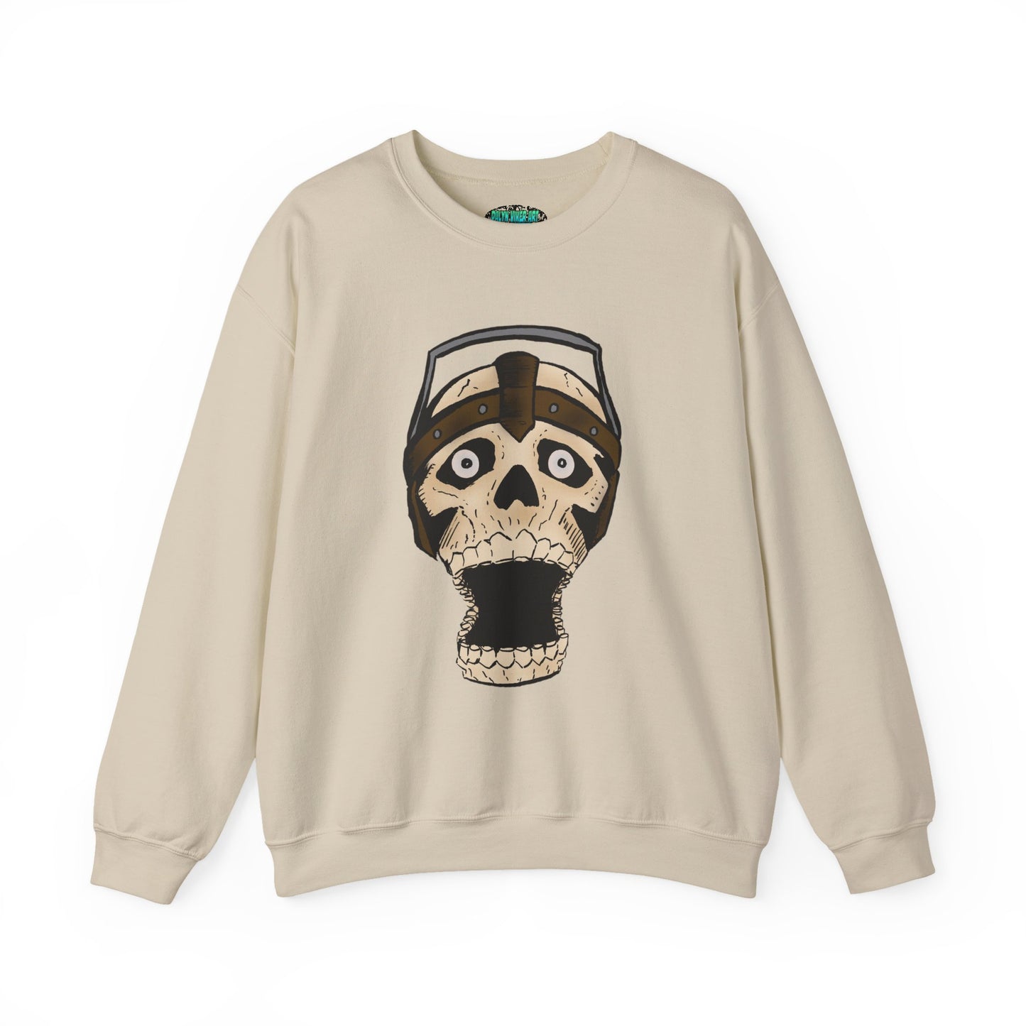 Screaming Skull Graphic Crewneck Sweatshirt - Unisex Heavy Blend