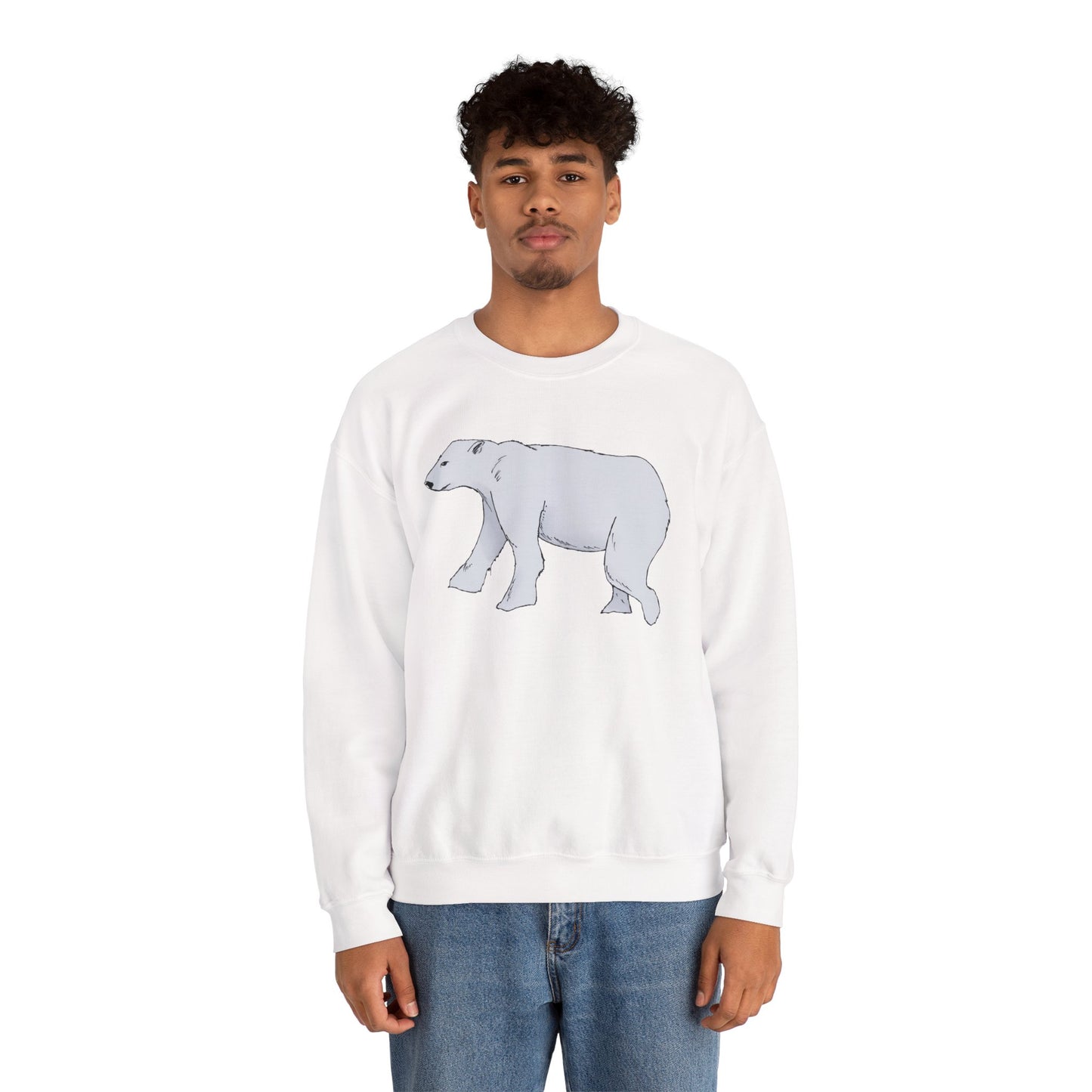 Cozy Polar Bear Crewneck Sweatshirt