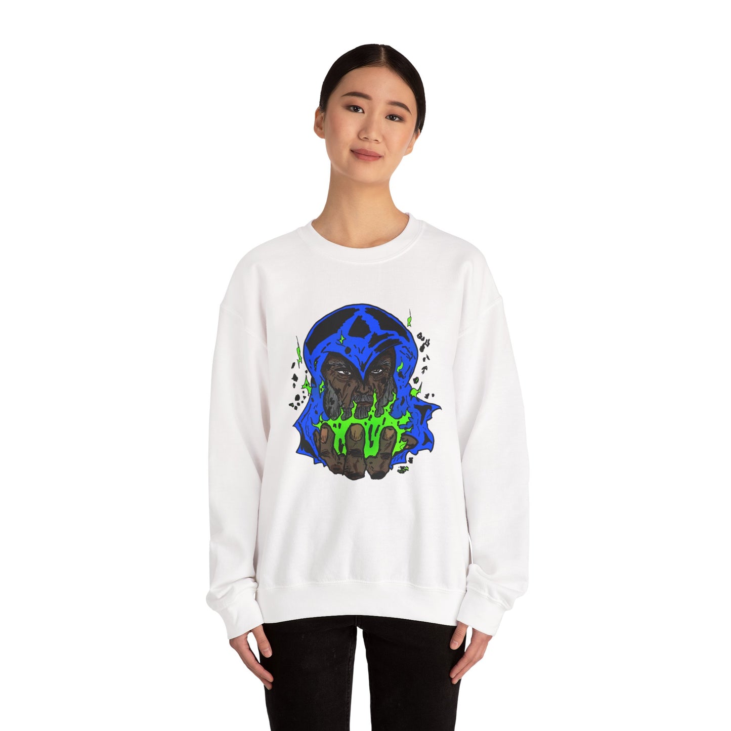 Cosmic Wizard Mystical Graphic Sweatshirt
