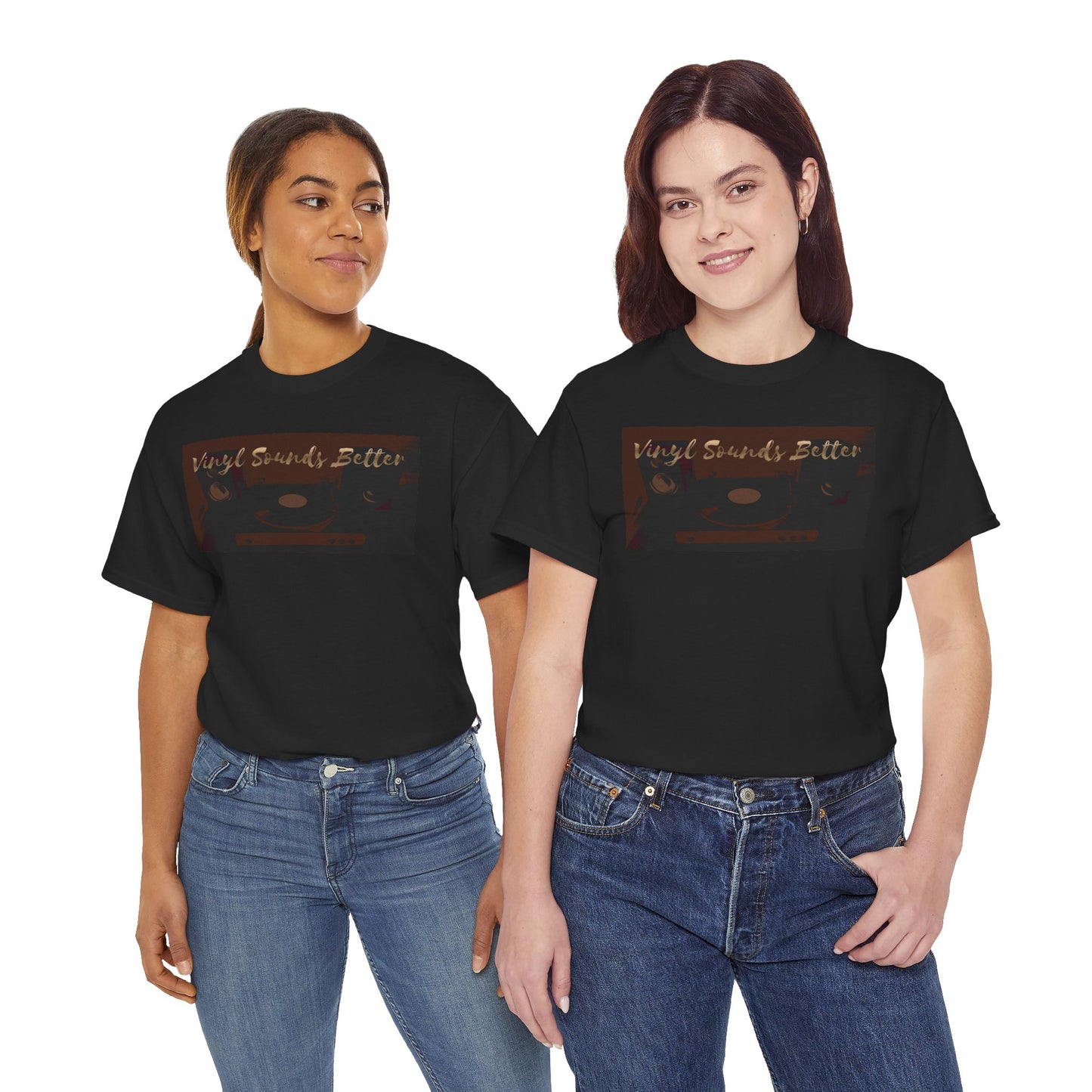 Vinyl Sounds Better T-Shirt — Retro Record Player Tee for Music Lovers