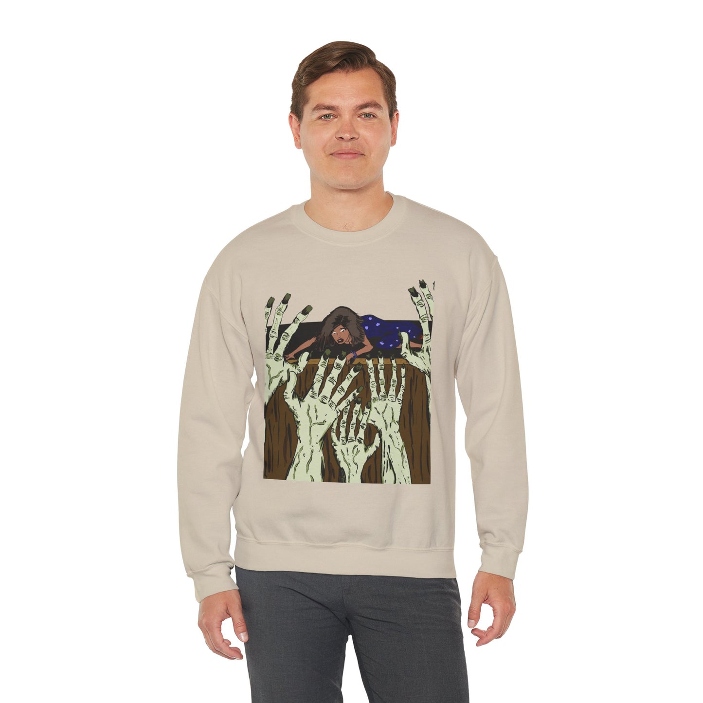 Haunting Hands Crewneck Sweatshirt - Unisex Heavy Blend™