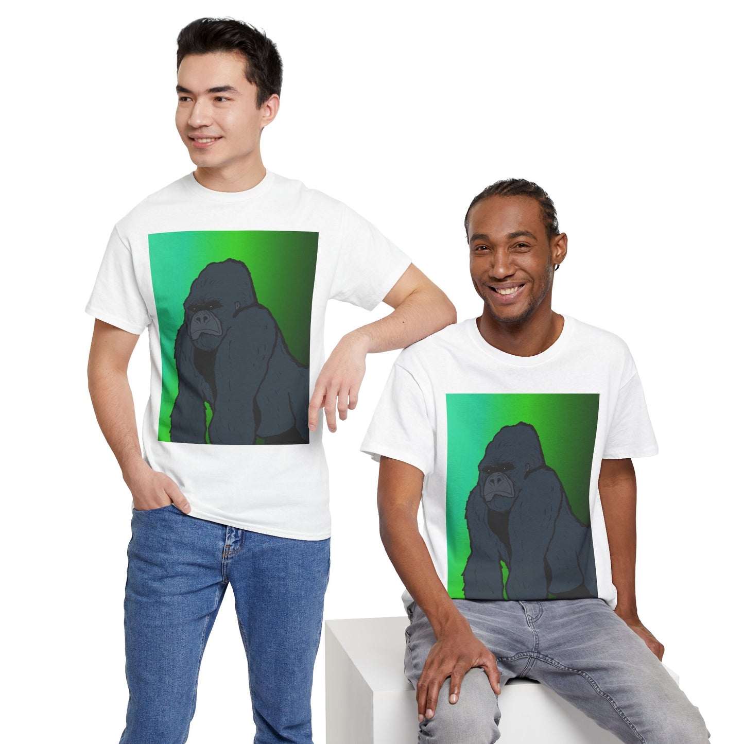Gorilla Portrait Tee – Graphic Ape Illustration T-Shirt