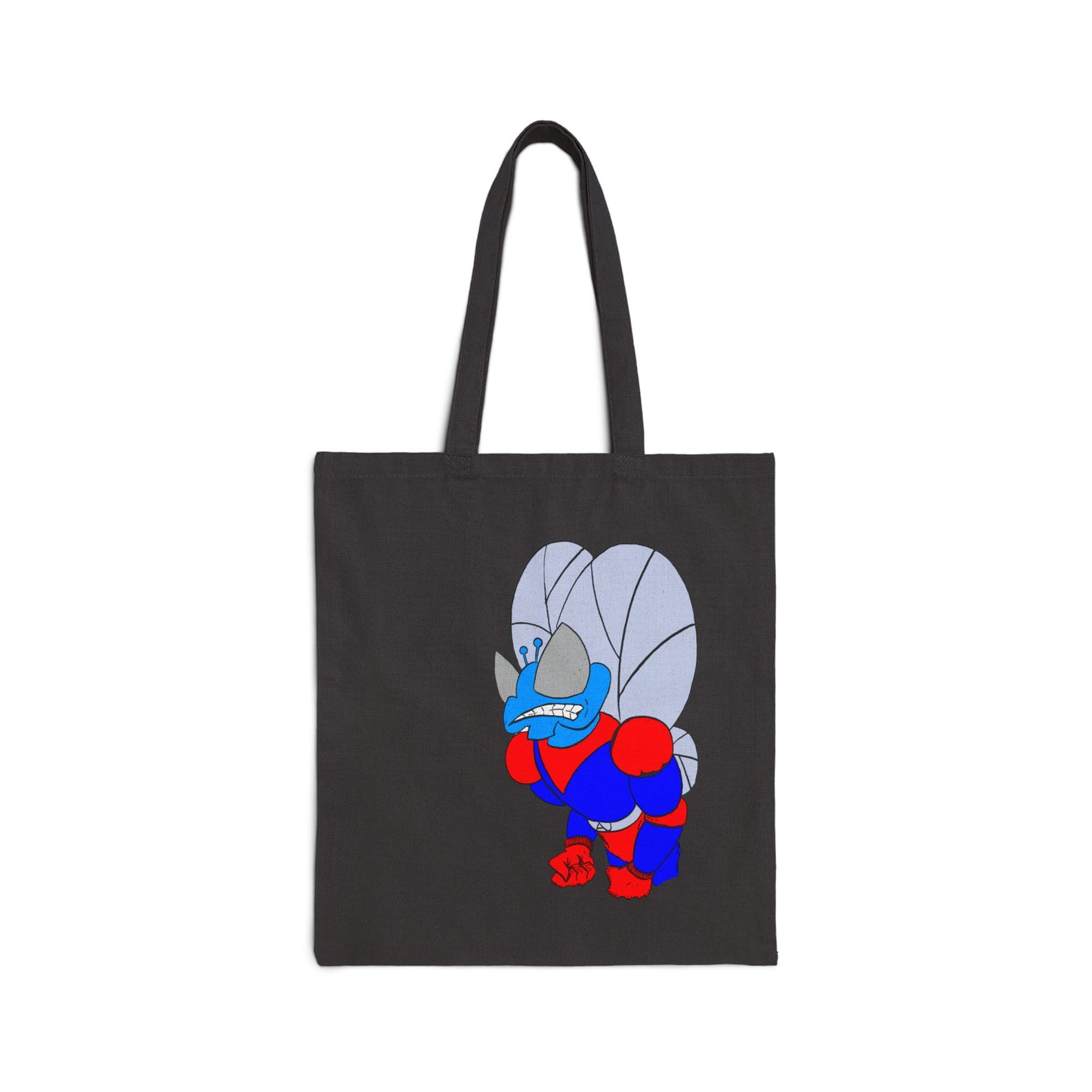 The Astounding Astro-Fly Illustration Tote Bag - Eco Canvas Grocery & Book Bag