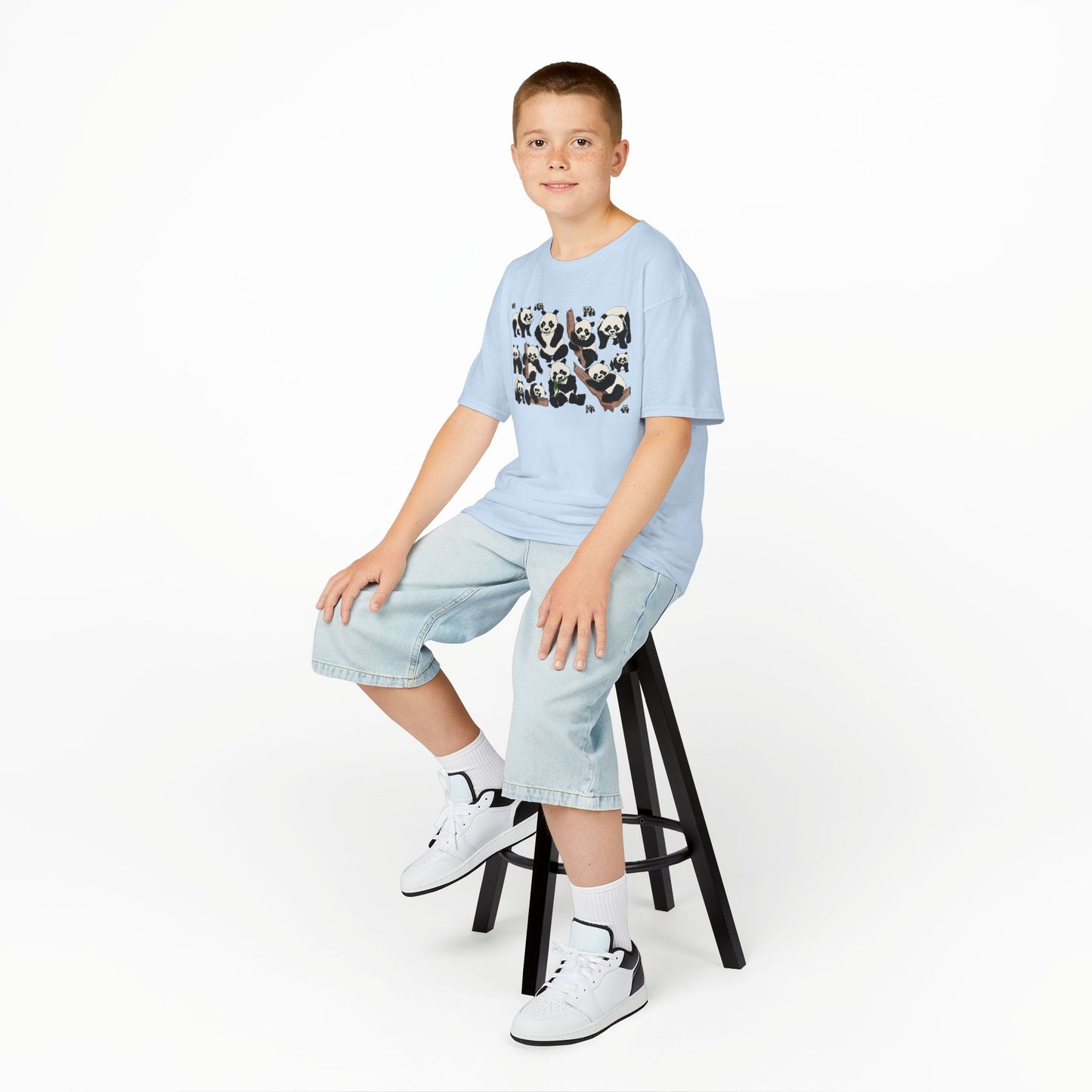 Panda Paradise Kids Tee, Cute Animal T-Shirt, Children's Gift, Birthday Present, Summer Wear, Eco-Friendly Fashion