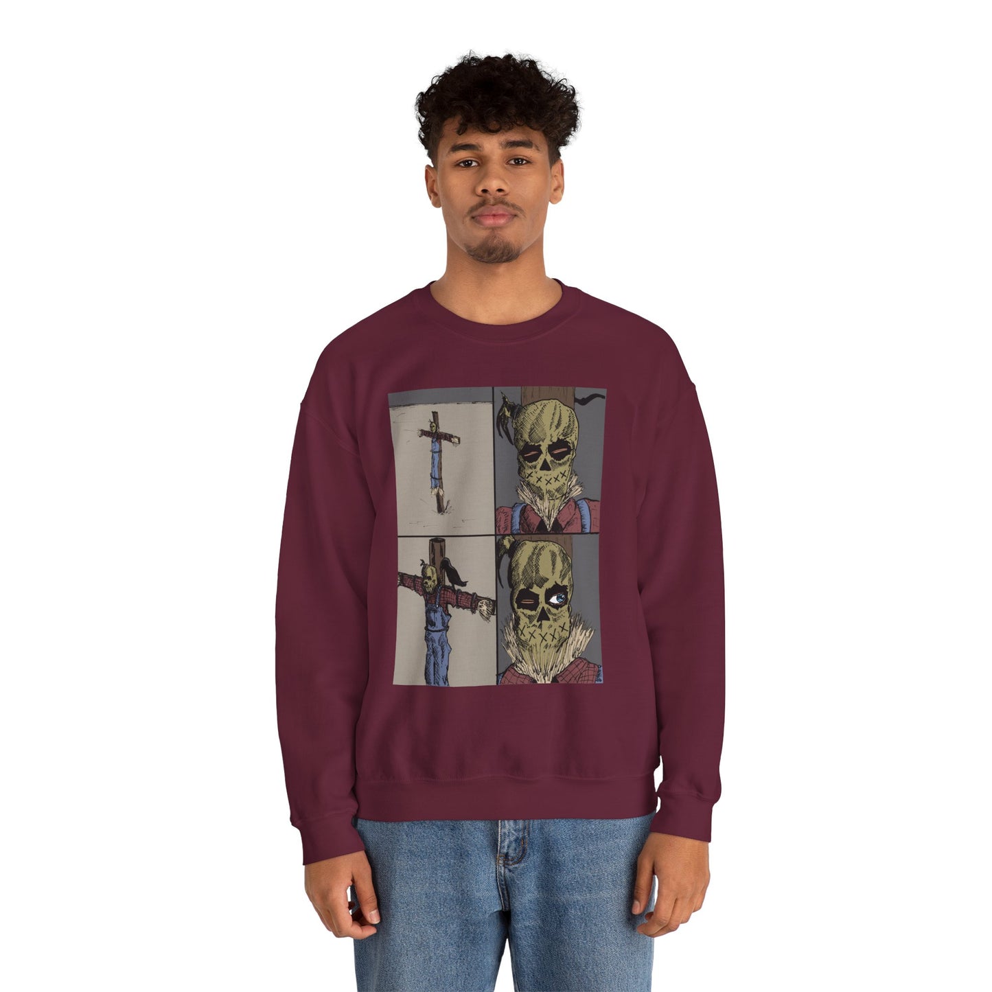 Scarecrow Graphic Crewneck Sweatshirt