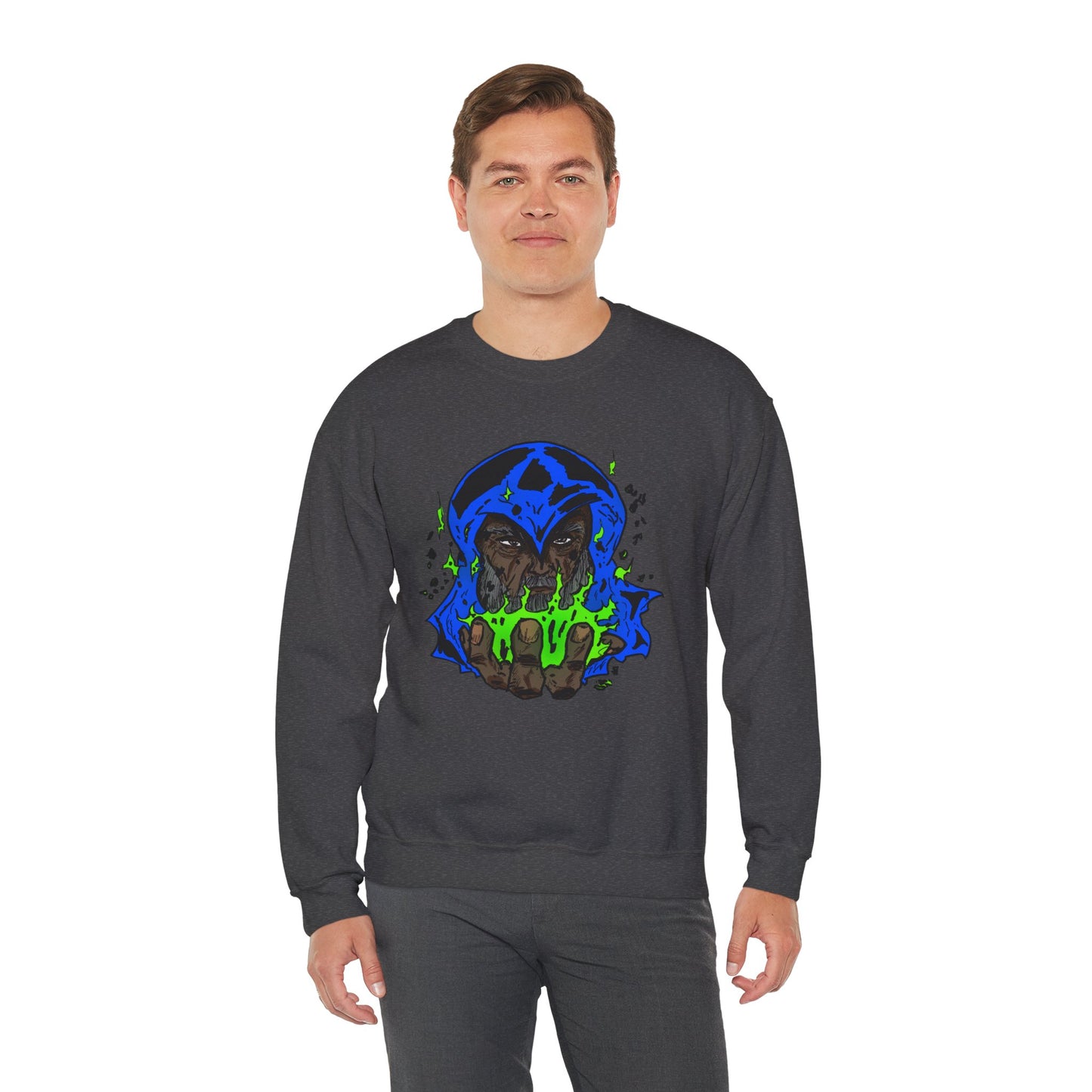 Cosmic Wizard Mystical Graphic Sweatshirt
