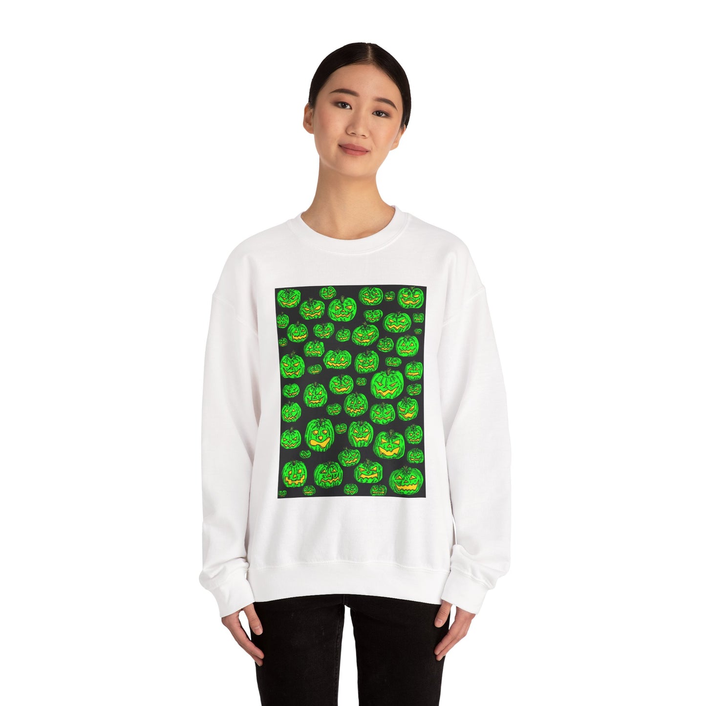 Halloween Pumpkin Crewneck Sweatshirt