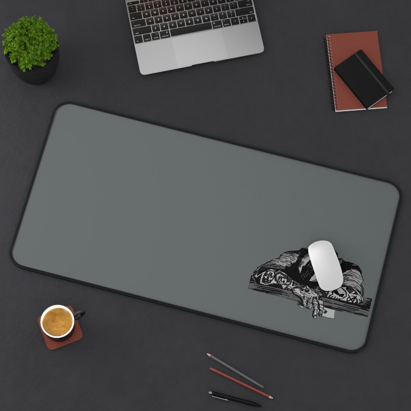 Punk and Done Artistic Desk Mat with Nature Design - Perfect for Home Office & Gifts