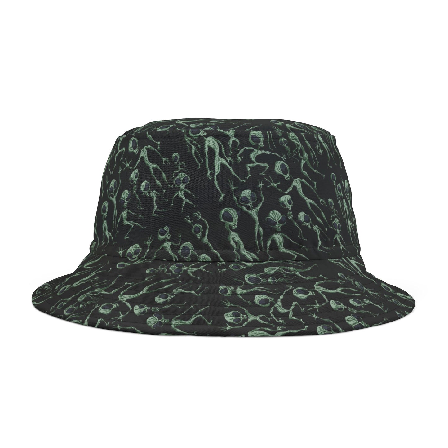 Alien Dance Party Bucket Hat - Trendy Sun Protection, Unique Gift, Festival Fashion, Summer Accessory, Beach Wear