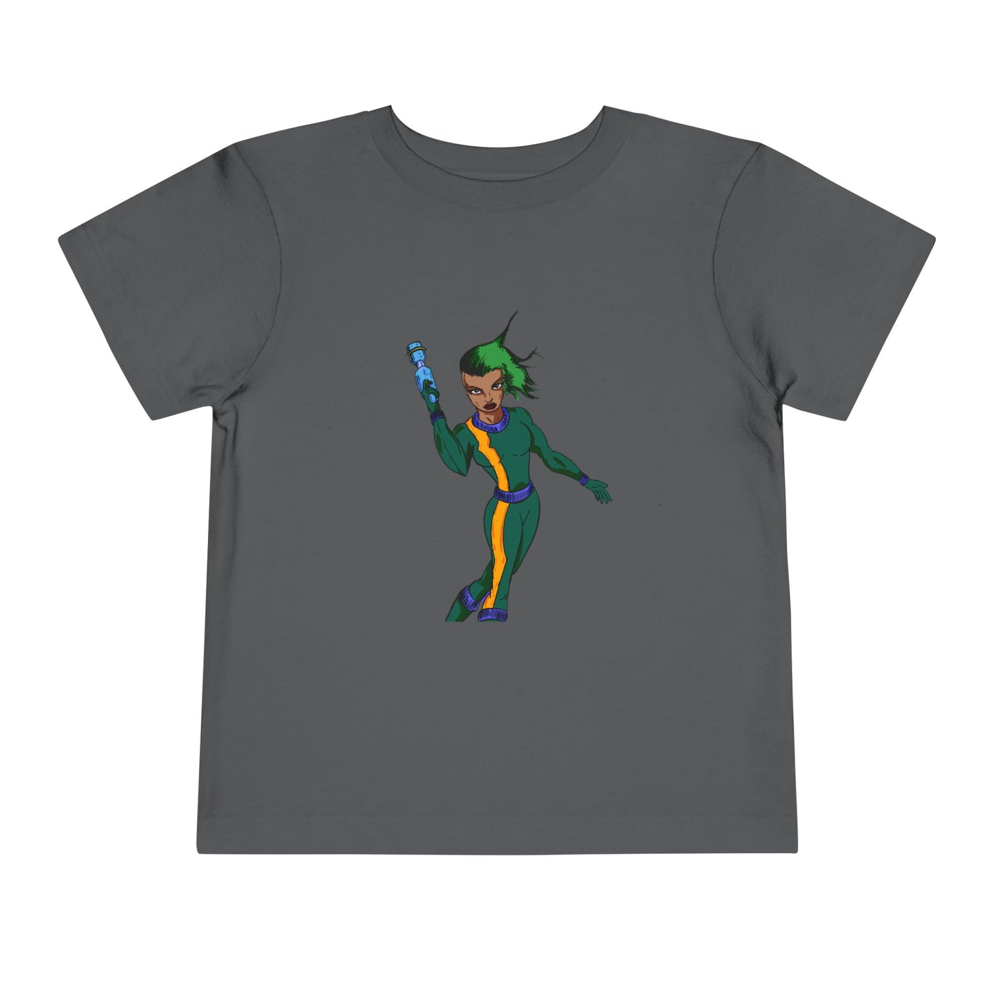 Toddler Tee — Colorful Space Hero Graphic