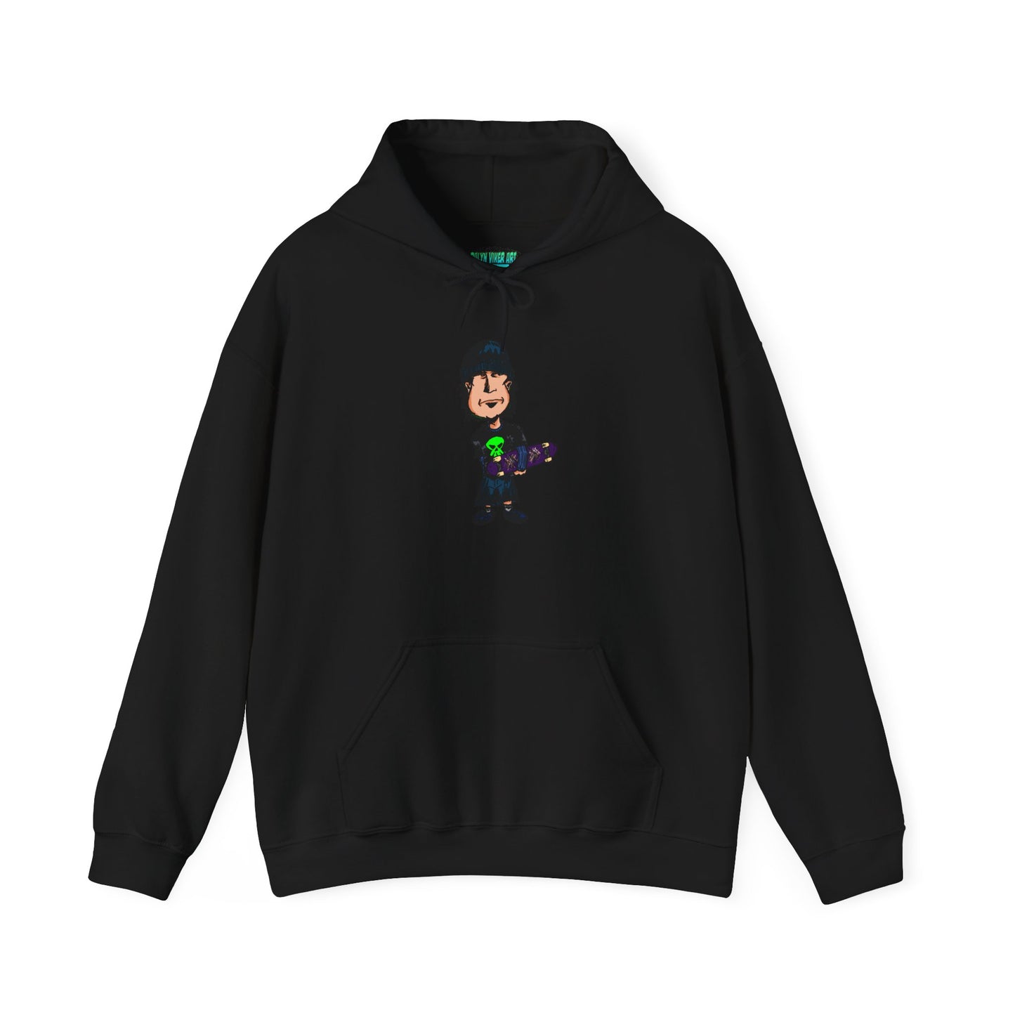 Rude Skater Dude Cartoon Hoodie – Skate Punk Sweatshirt
