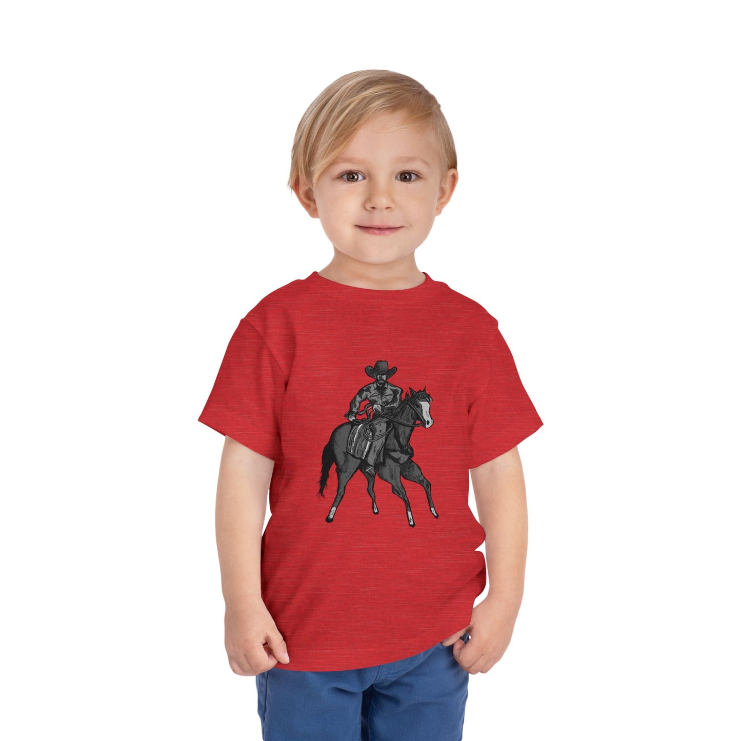 Toddler Western Cowboy Tee — Horseback Rider Graphic Shirt