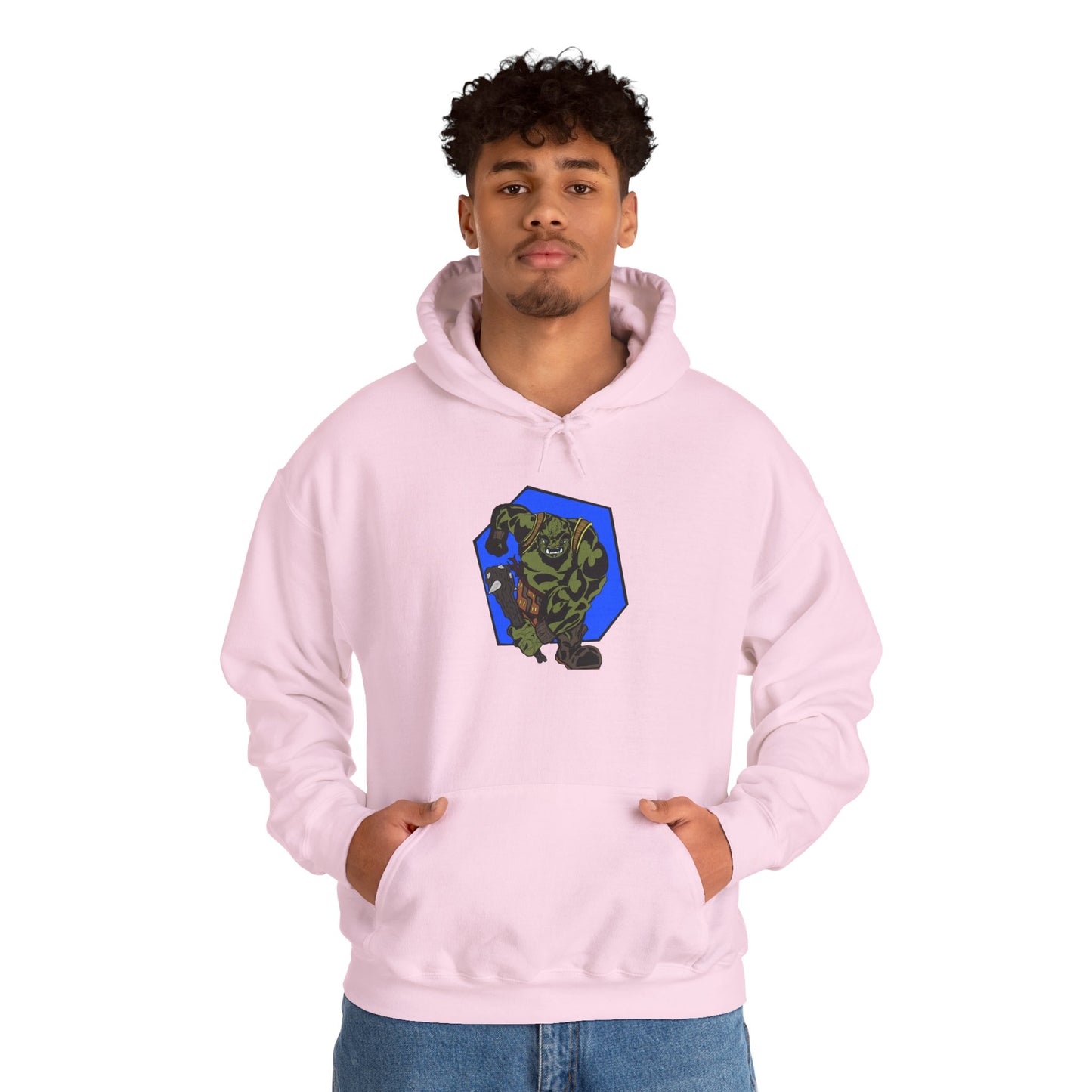 Heroic Monster Hooded Sweatshirt, Cozy Casual, Gift for Gamer, Geek Wear, Unisex Hoodie, Birthday Present, Halloween Style
