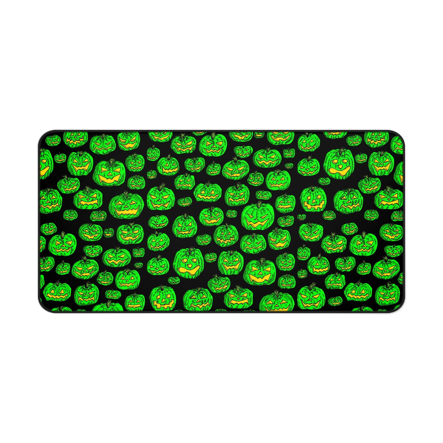 Halloween Pumpkin Desk Mat, Spooky Desk Decor, Office Accessories, Gamer Gift, Fall Home Office