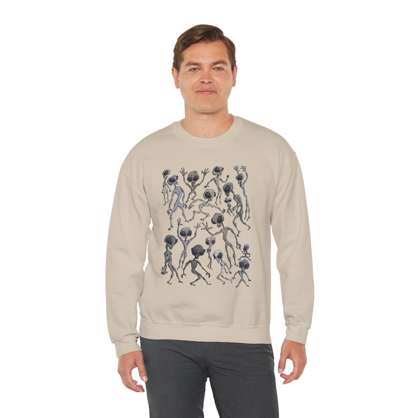 Alien Dance Party Crewneck Sweatshirt - Unisex Heavy Blend™