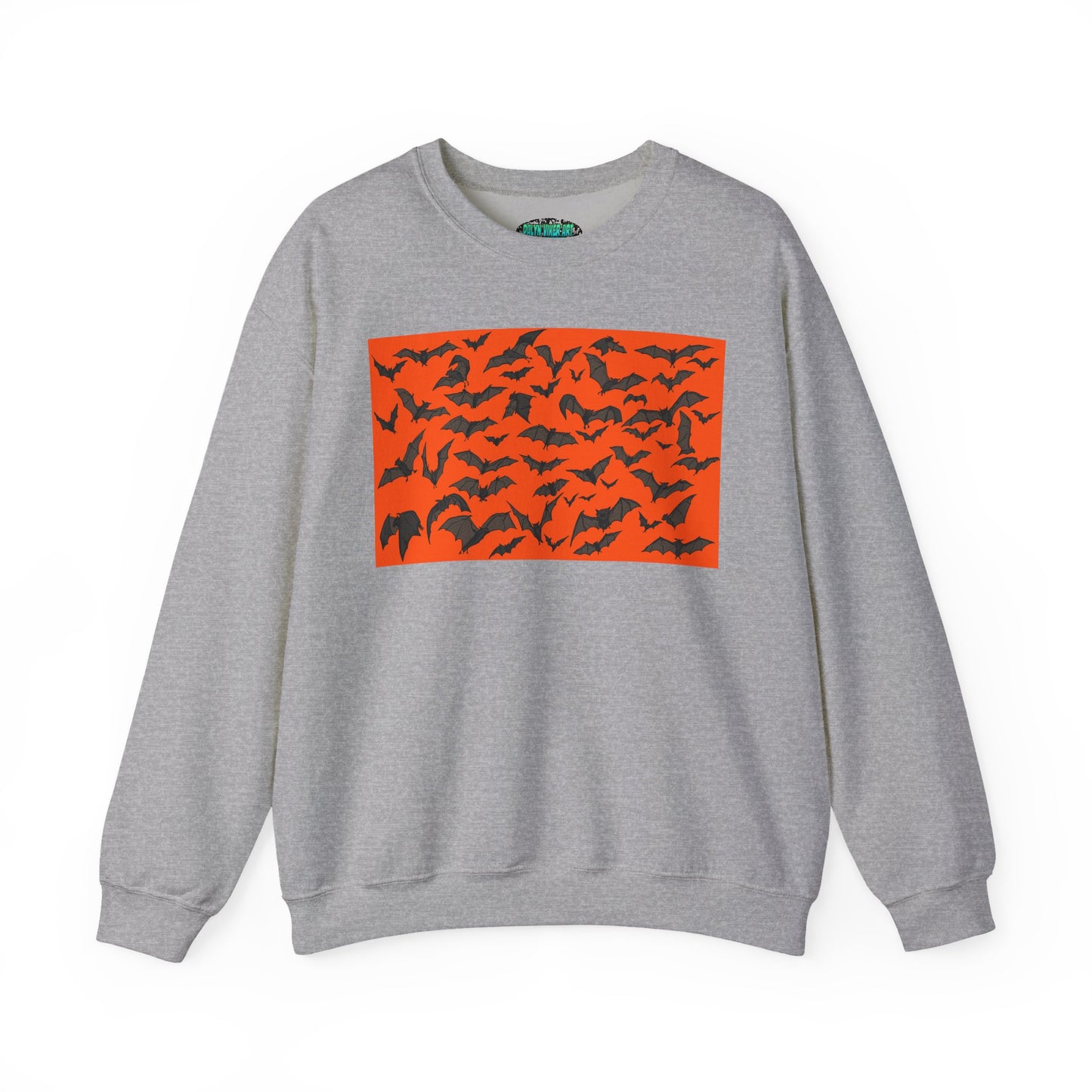 Halloween Bat Print Crewneck Sweatshirt