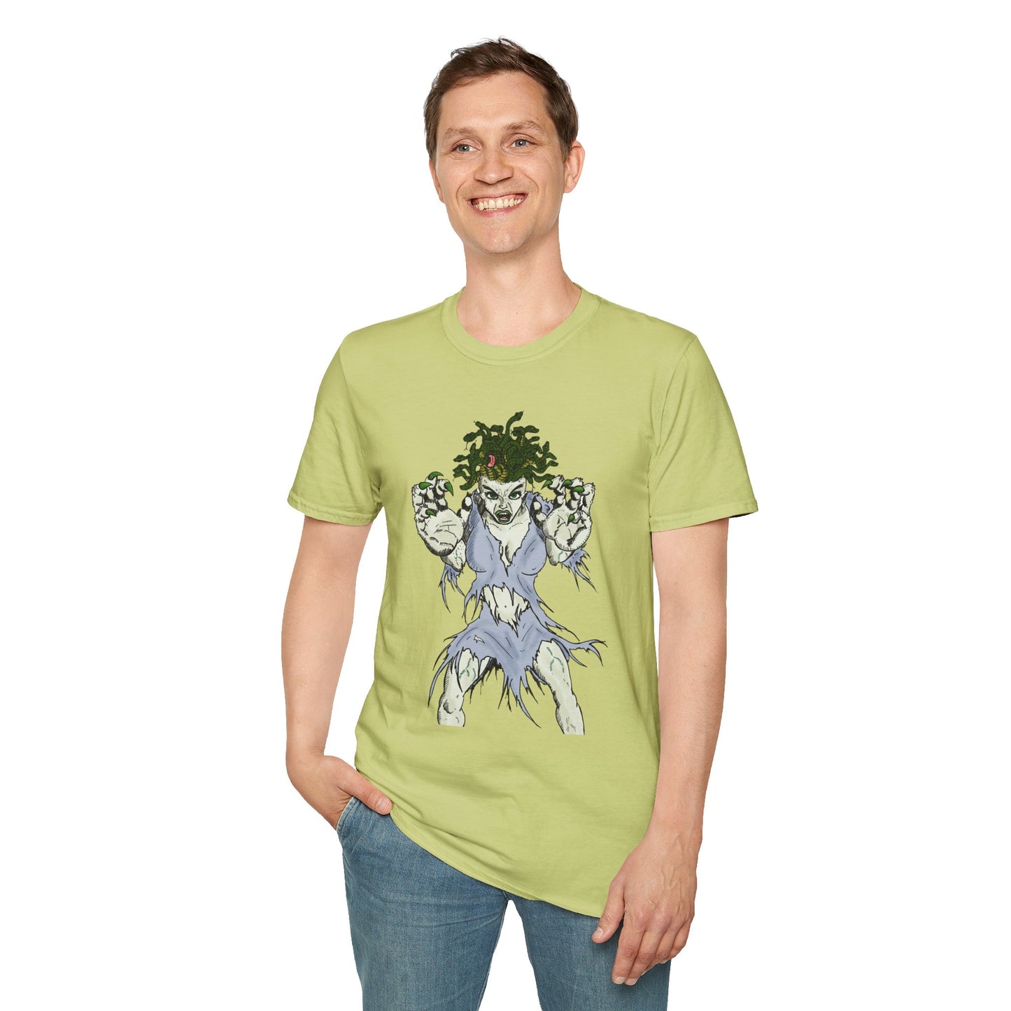 Medusa Assailing Unisex T-Shirt - Mythological Monster Dalyn Viker Art