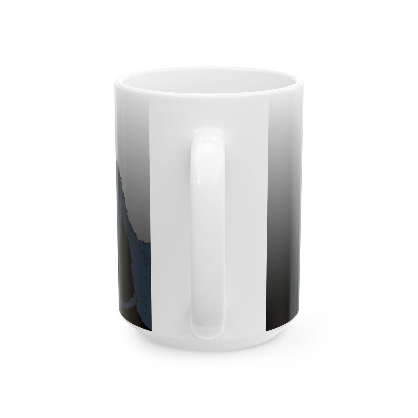 Gradient Ceramic Mug with Gorilla — Coffee Cup