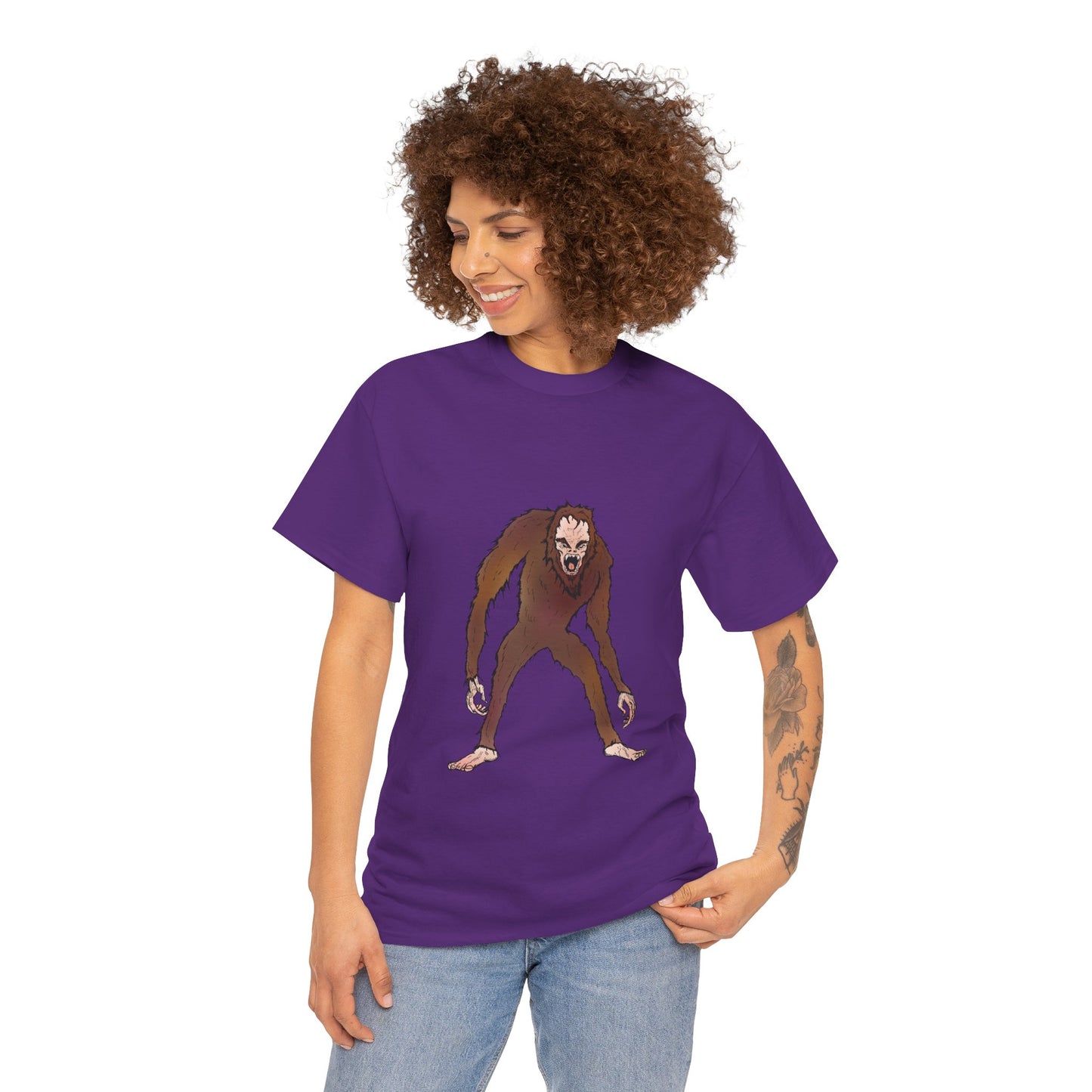 Bigfoot Sketch T‑Shirt — Retro Sasquatch Graphic Tee