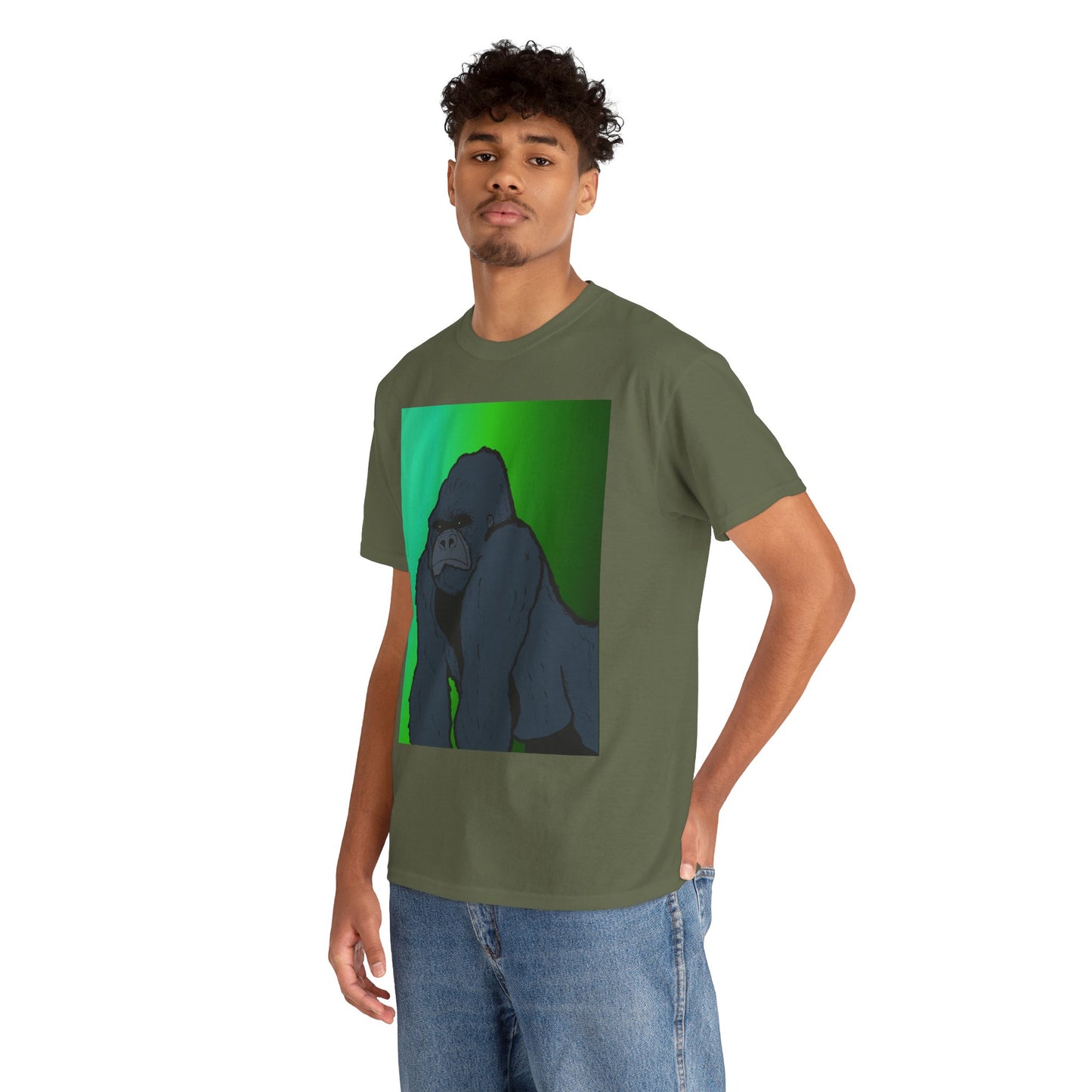 Gorilla Portrait Tee – Graphic Ape Illustration T-Shirt