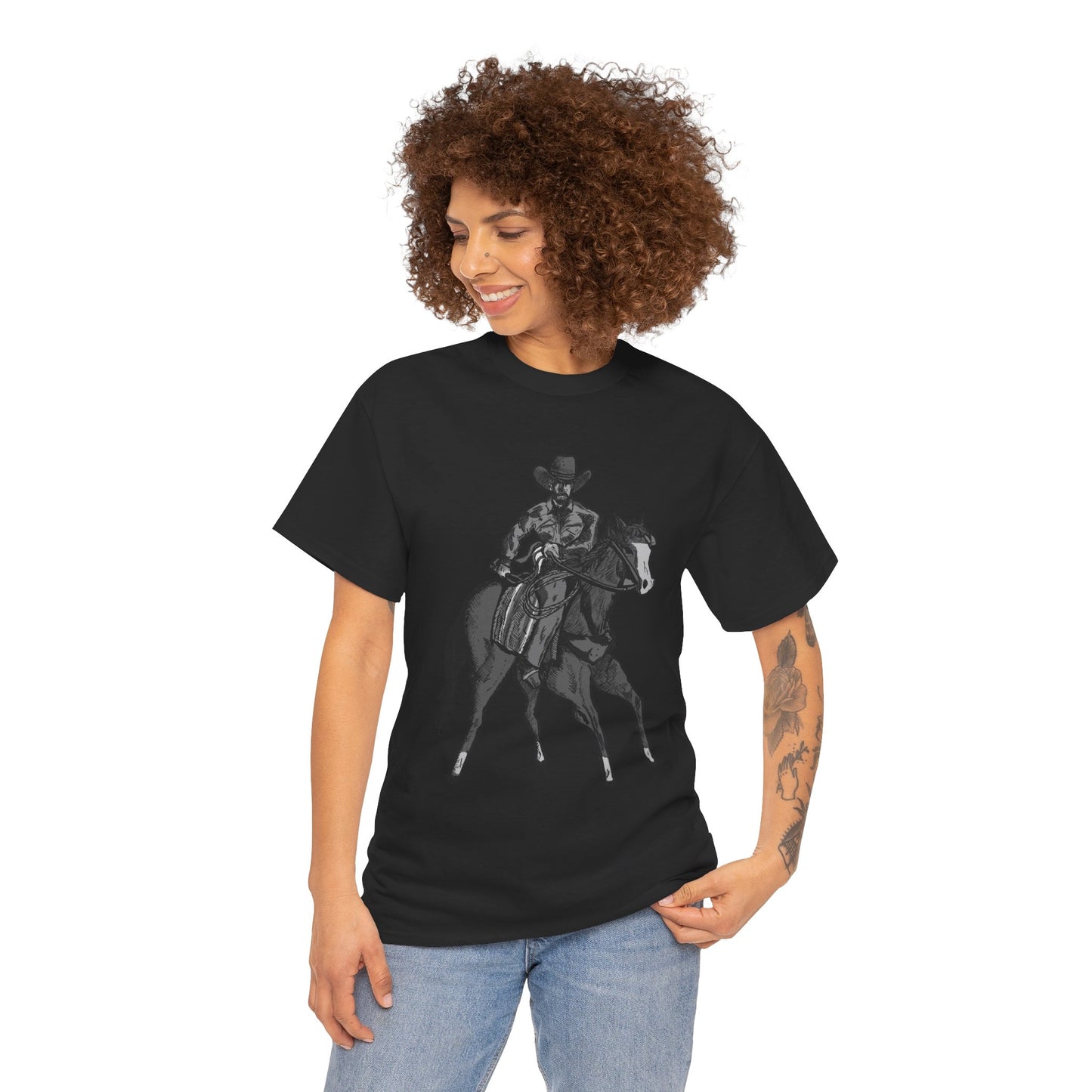Cowboy on Horseback T‑Shirt — Vintage Western Rodeo Tee