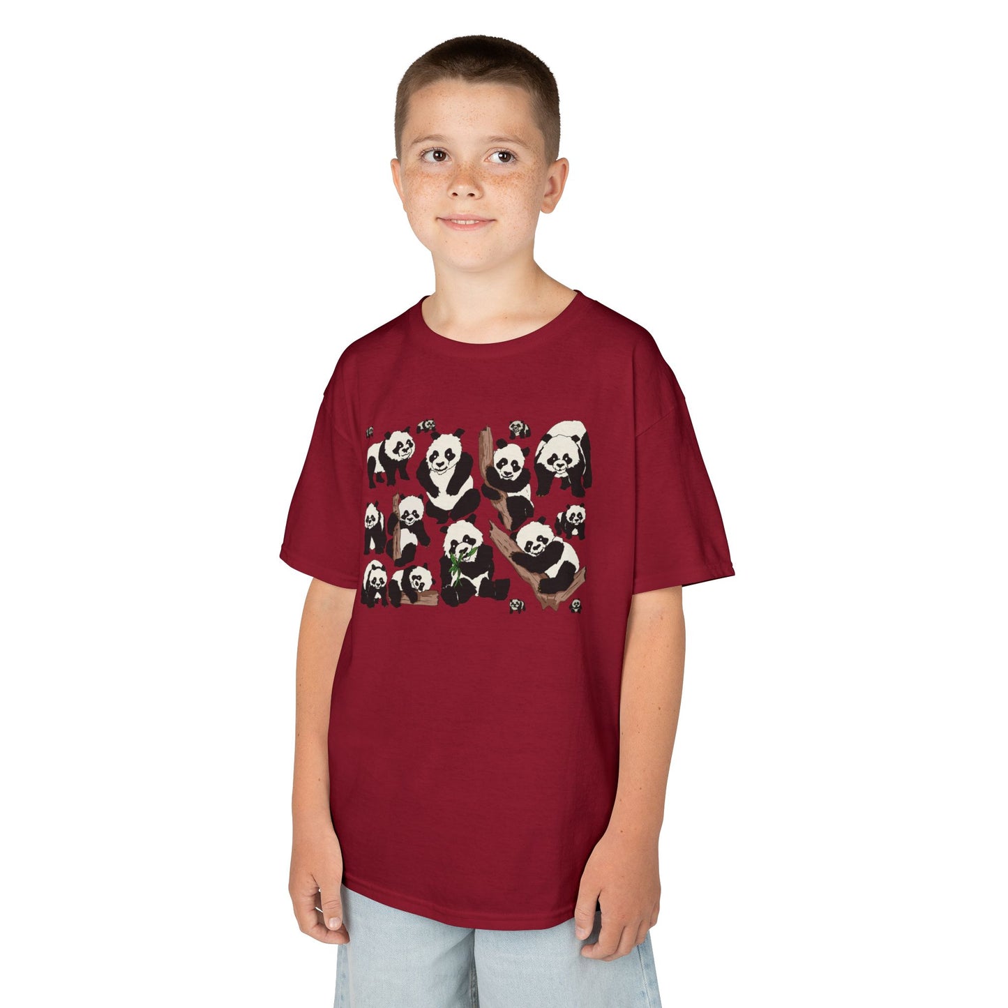 Panda Paradise Kids Tee, Cute Animal T-Shirt, Children's Gift, Birthday Present, Summer Wear, Eco-Friendly Fashion