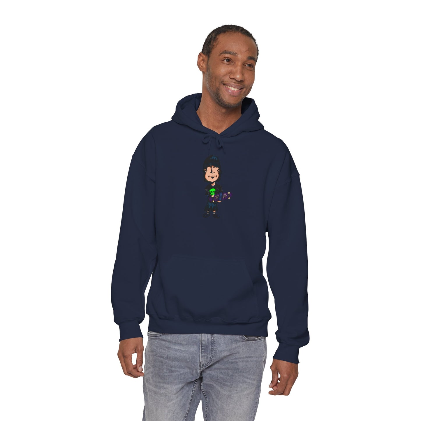 Rude Skater Dude Cartoon Hoodie – Skate Punk Sweatshirt