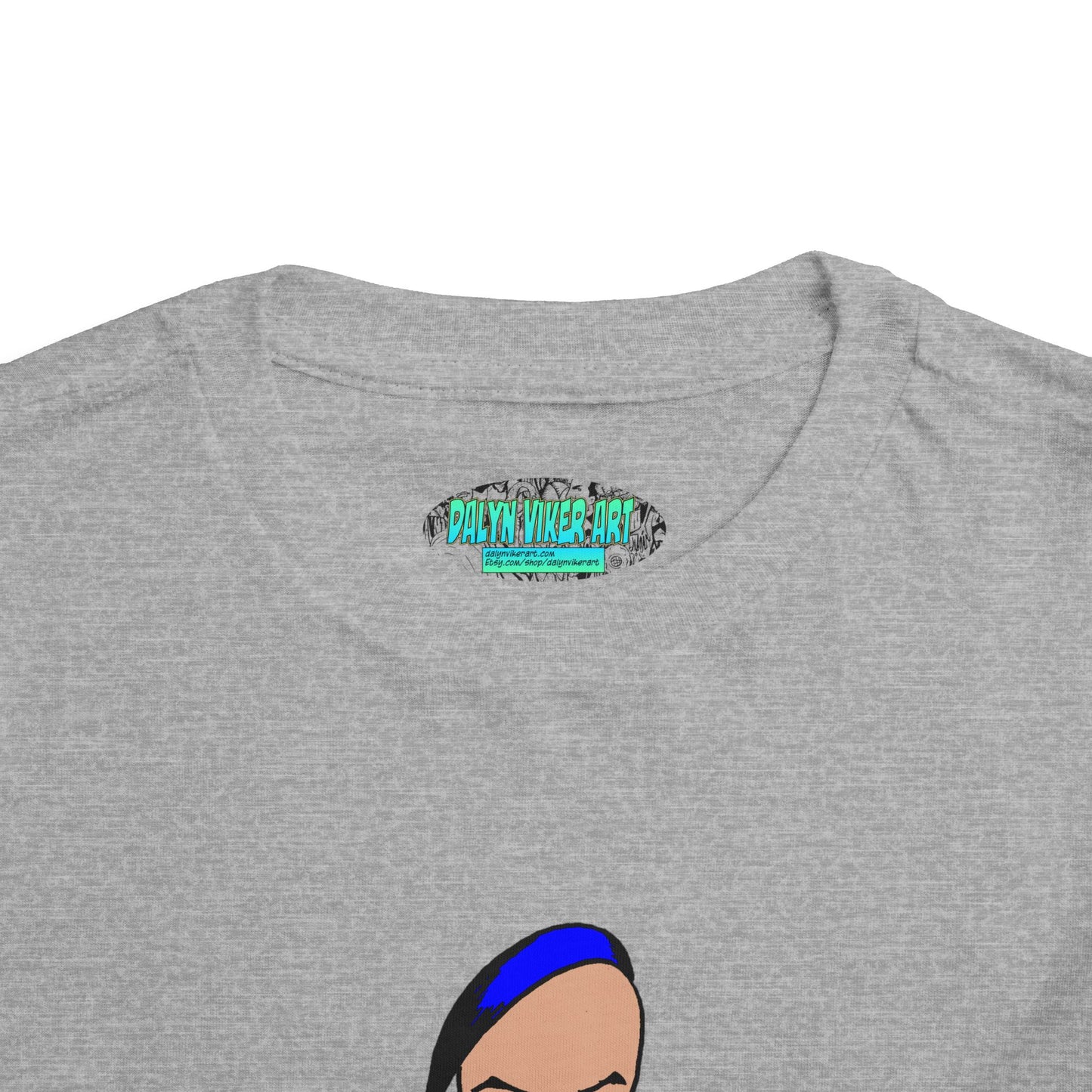 Smug Grumpy Kid Cartoon Toddler Tee