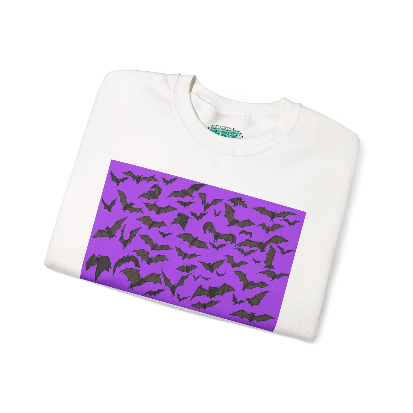 Spooky Bat Crewneck Sweatshirt for Halloween