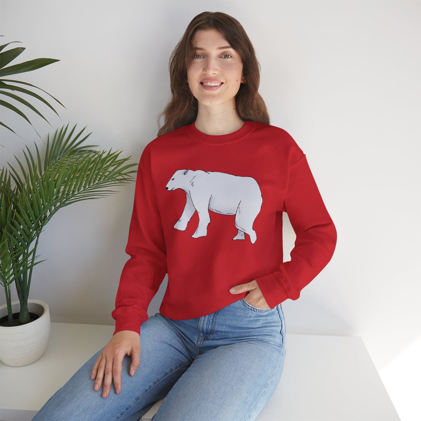 Cozy Polar Bear Crewneck Sweatshirt