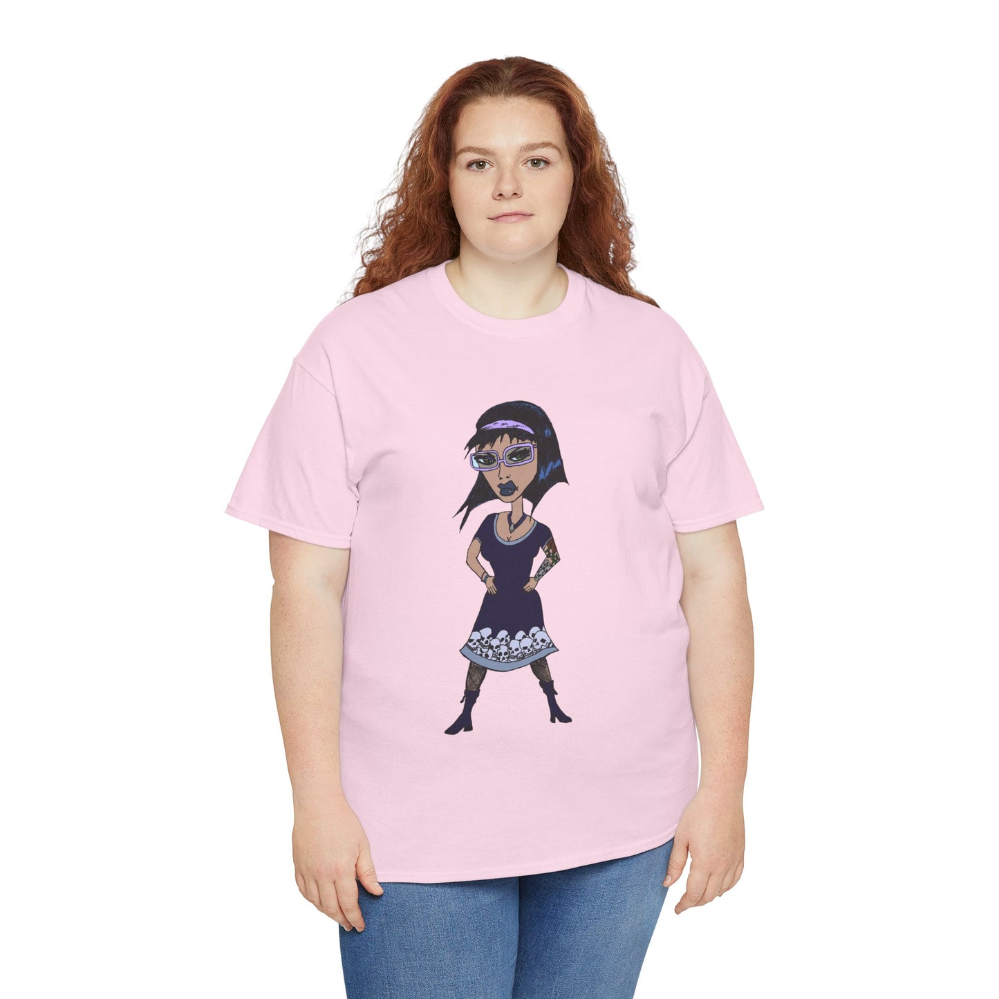 Gothic Doll T-Shirt — Retro Vampire Girl Graphic Tee