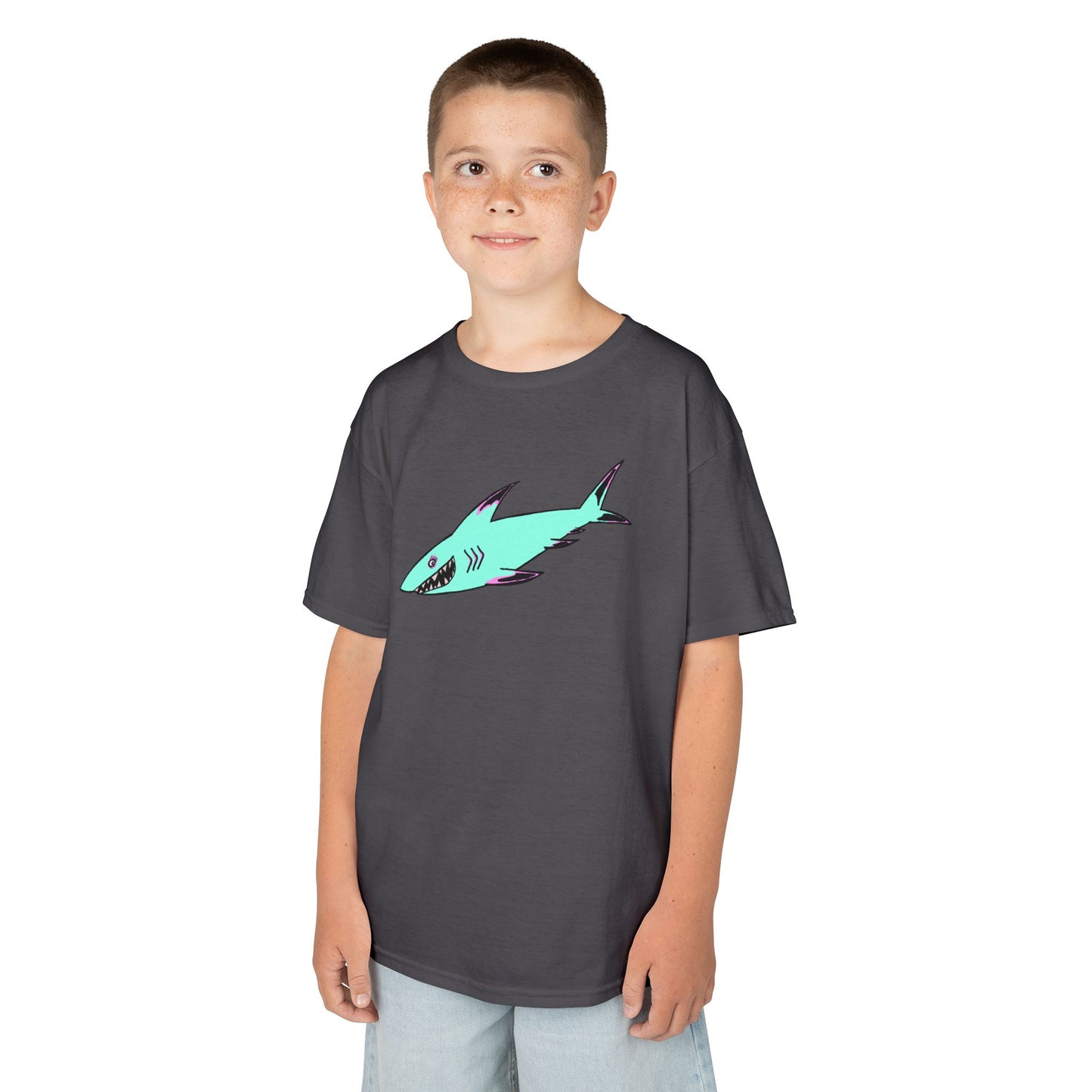 Cool Shark Kids Tee, Animal T-Shirt, Gifts for Boys, Summer Wear, Fun Graphic Tee, Birthday Gift