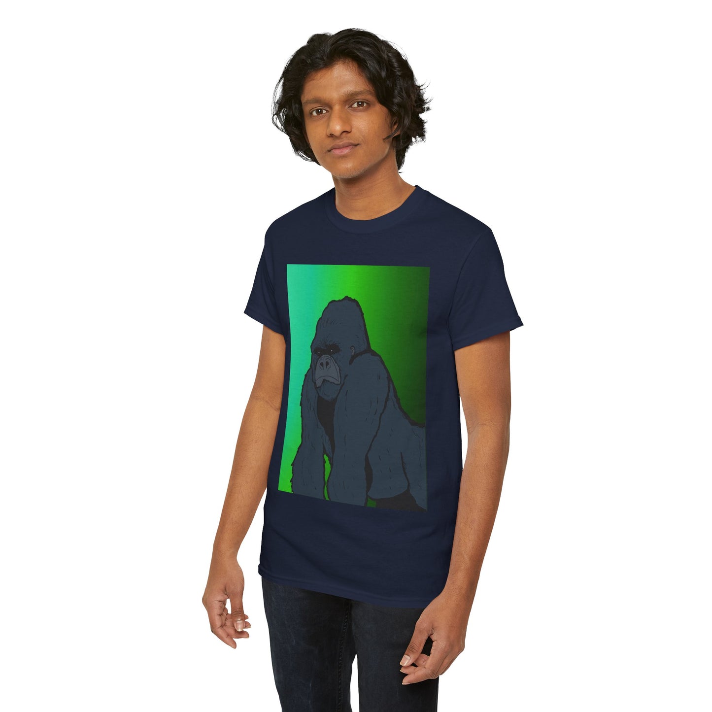 Gorilla Portrait Tee – Graphic Ape Illustration T-Shirt