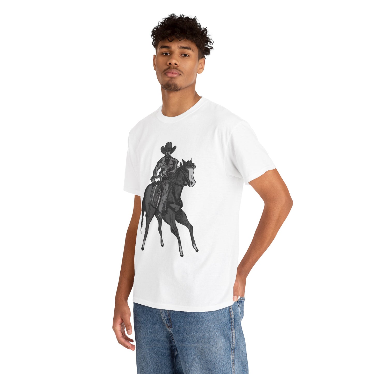 Cowboy on Horseback T‑Shirt — Vintage Western Rodeo Tee