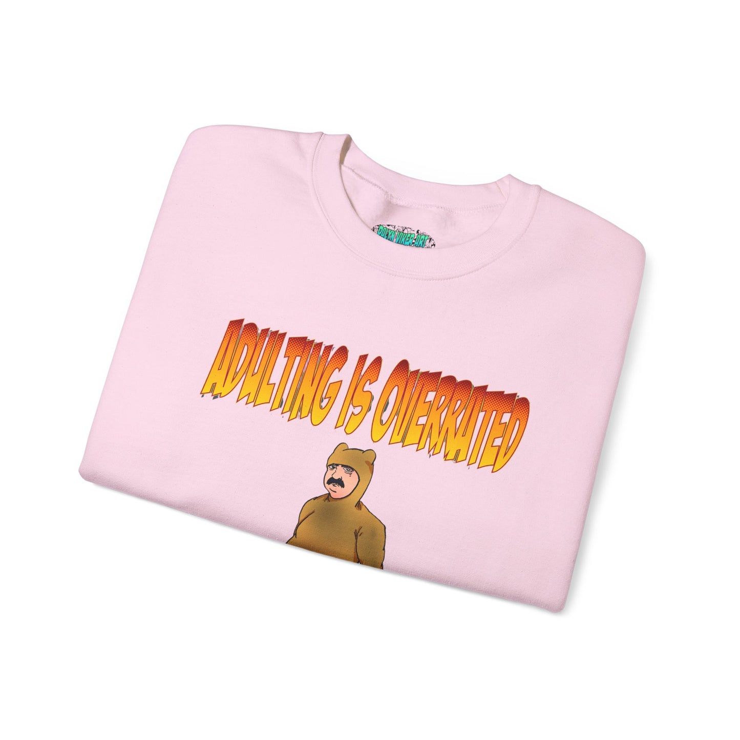 Cozy Humor Sweatshirt - 'Adulting is Overrated'