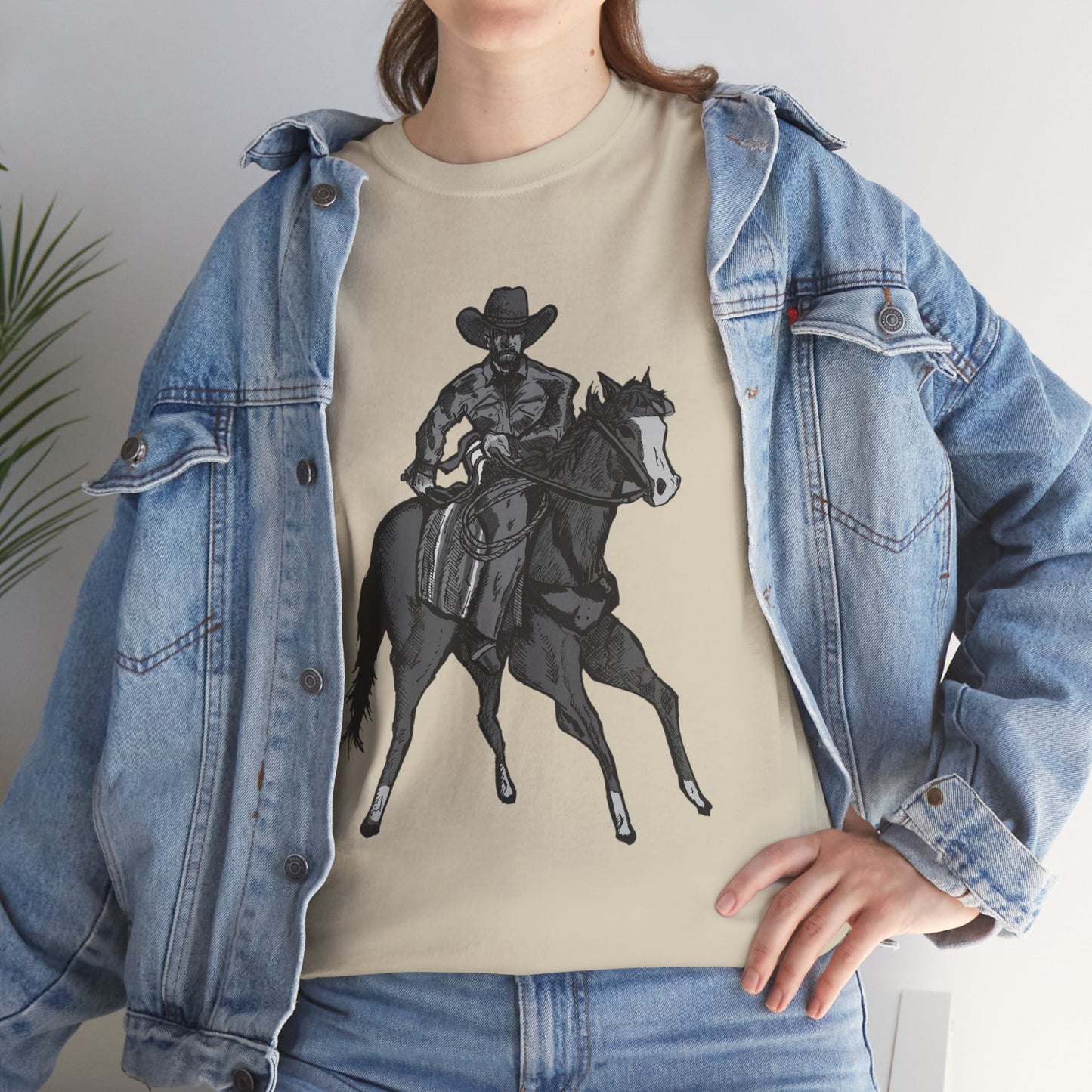 Cowboy on Horseback T‑Shirt — Vintage Western Rodeo Tee
