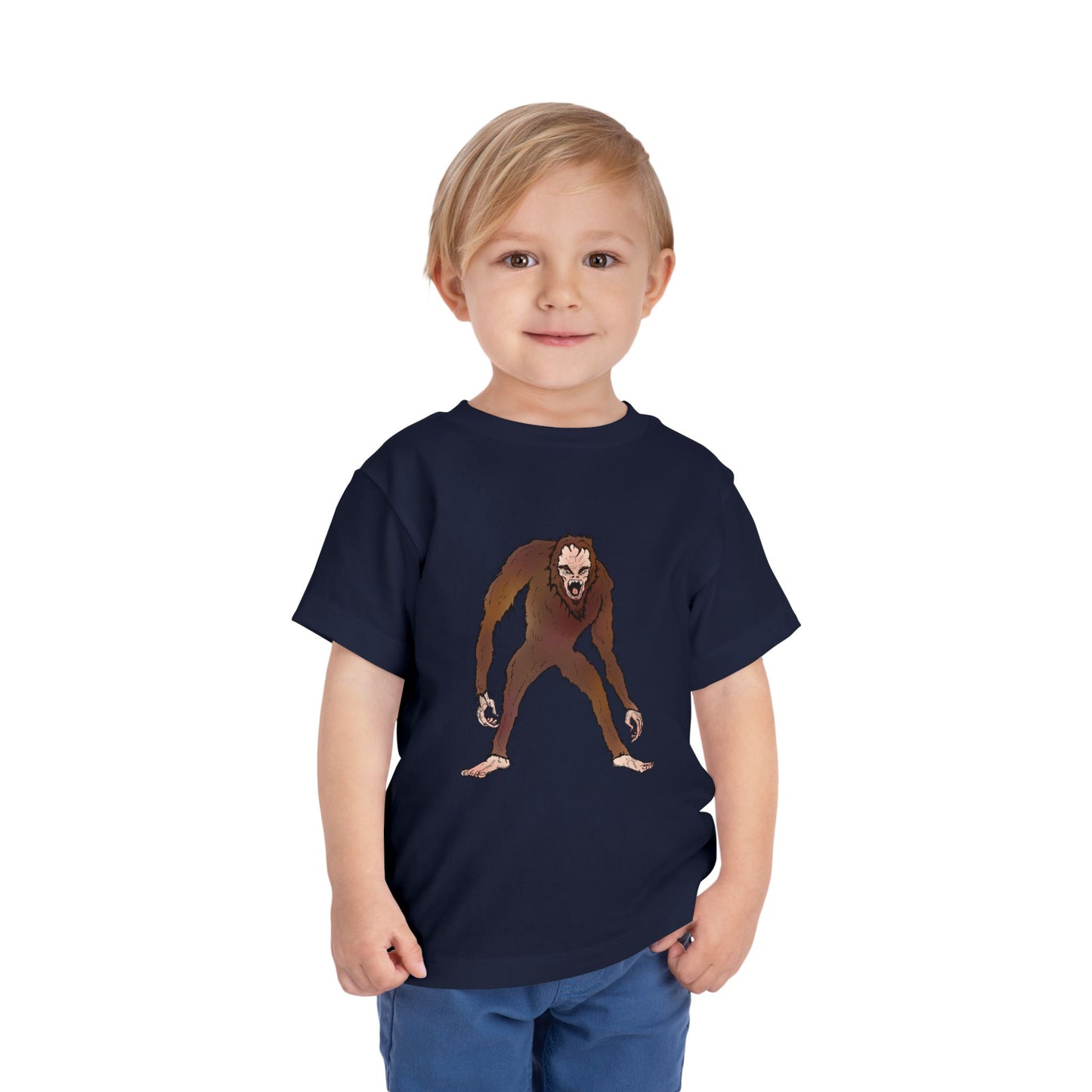 Toddler Tee — Cute Cartoon Kid-Friendly Bigfoot Graphic Shirt