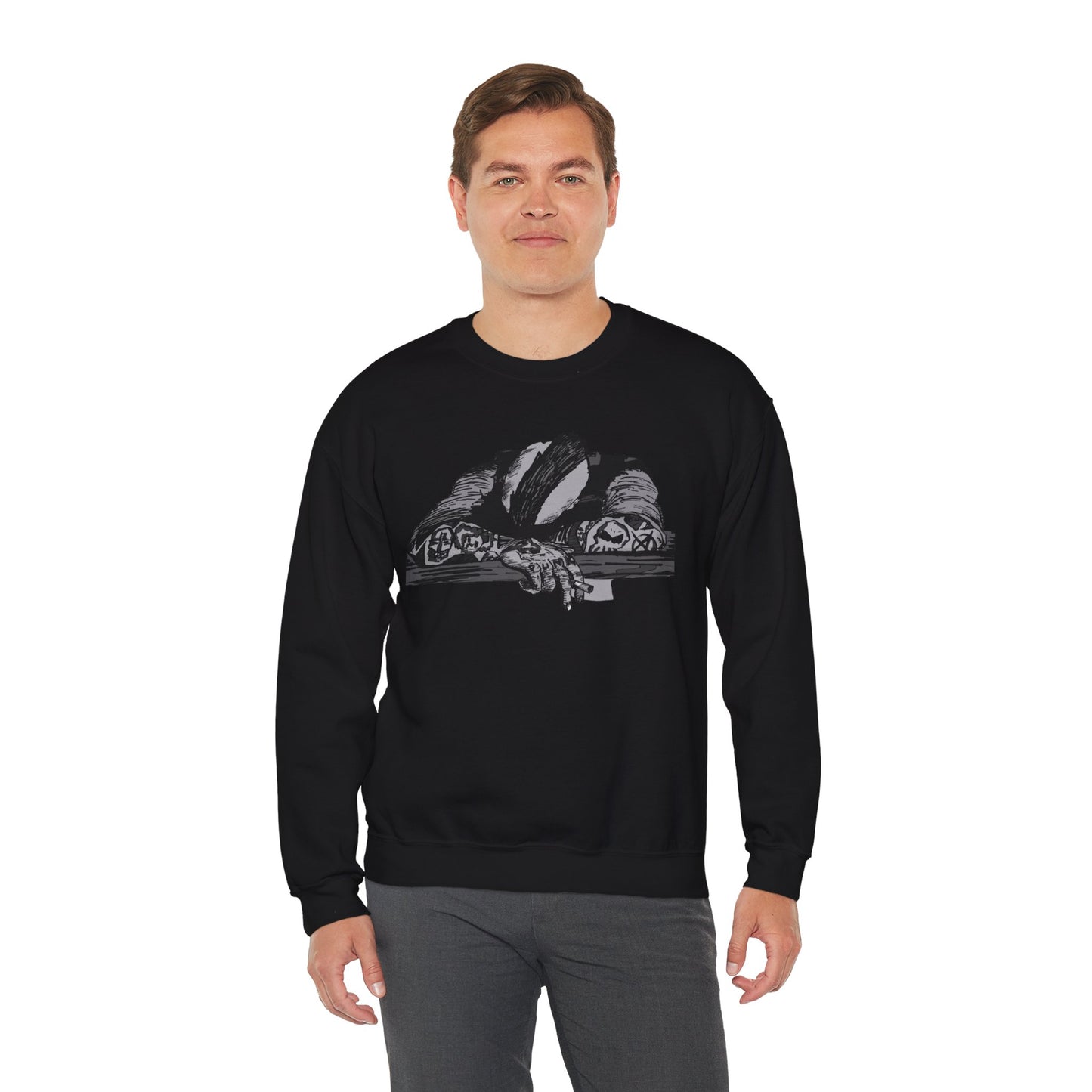 Punk and Done Graphic Crewneck Sweatshirt for Everyday Comfort