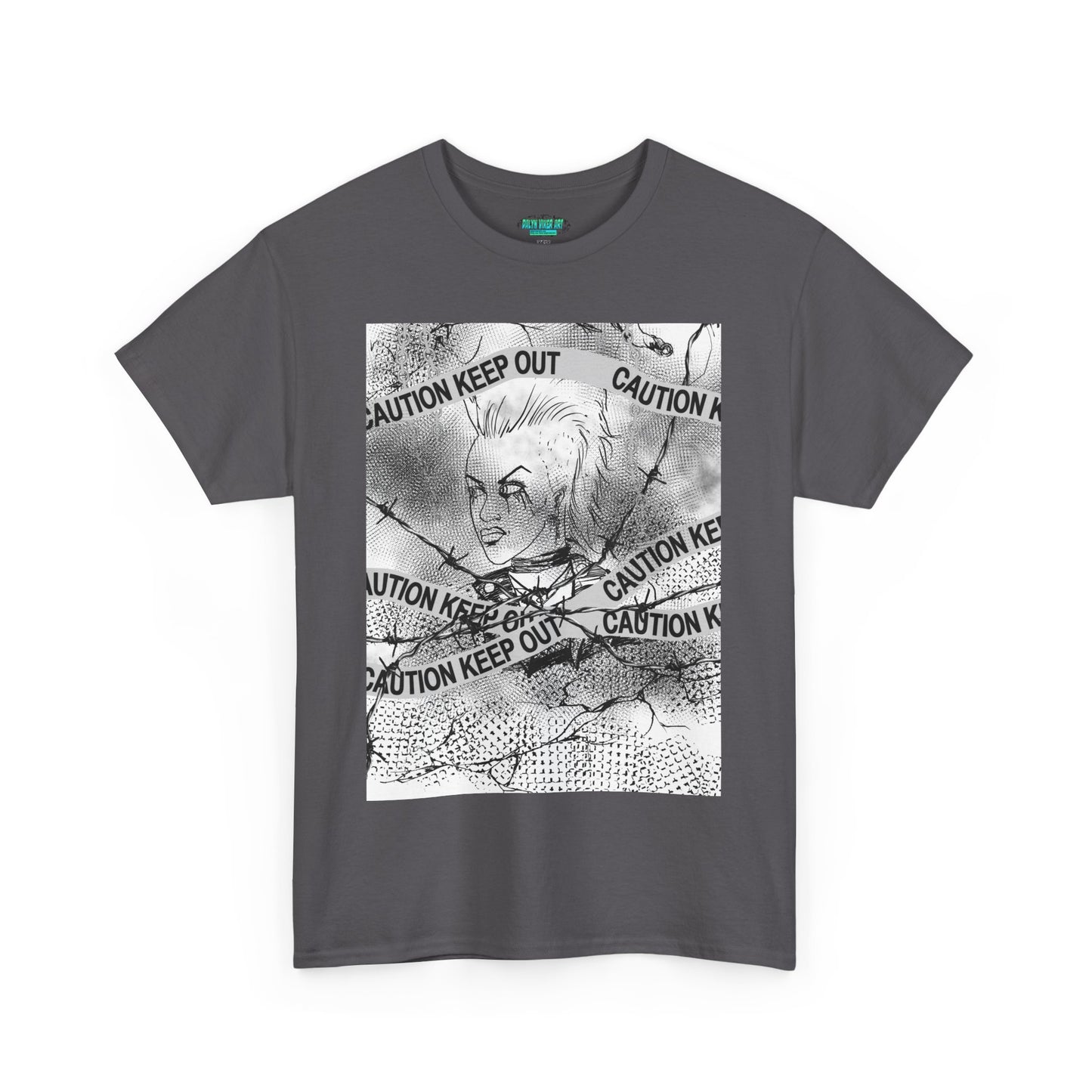 Caution Keep Out Graphic Tee, Unisex T-Shirt, Streetwear Style, Unique Gift, Casual Wear, Must-Have for Trendsetters