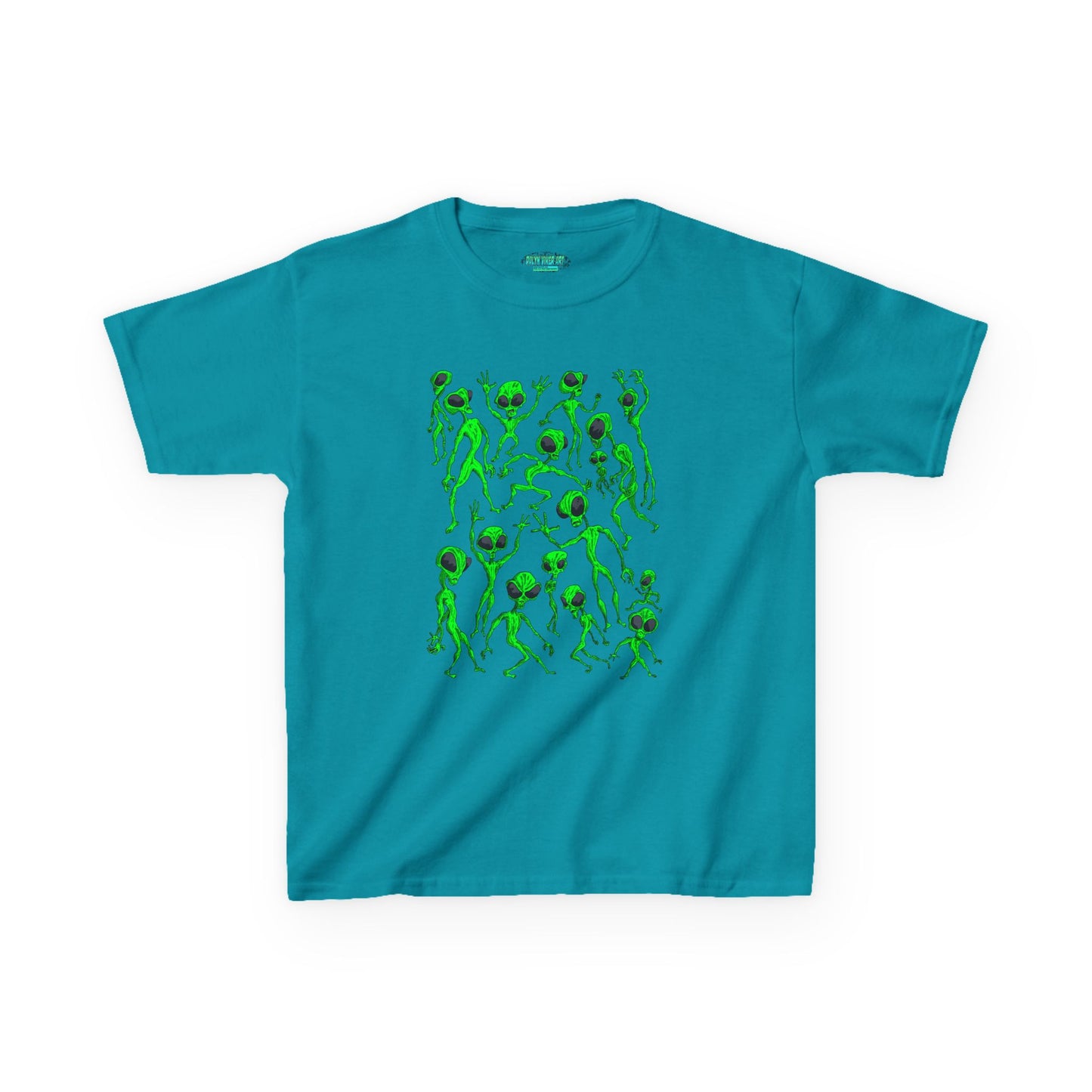 Kids Alien Dance Party T‑Shirt — Fun Green Alien Graphic Tee for Children