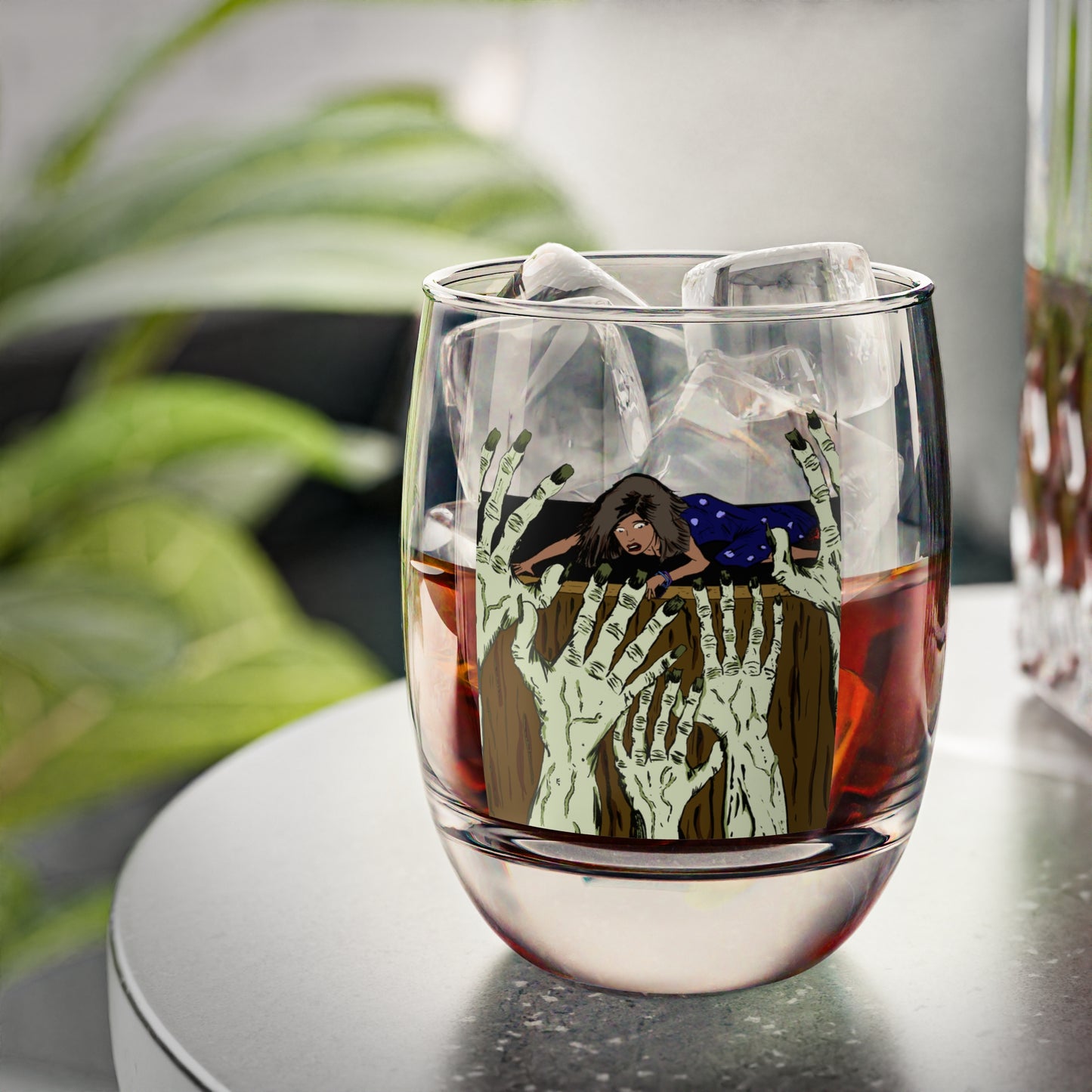 Giant Hands Whiskey Glass - Unique Gift for Halloween Parties, Drinking Glass, Barware, Horror Lovers, Sculpted Design