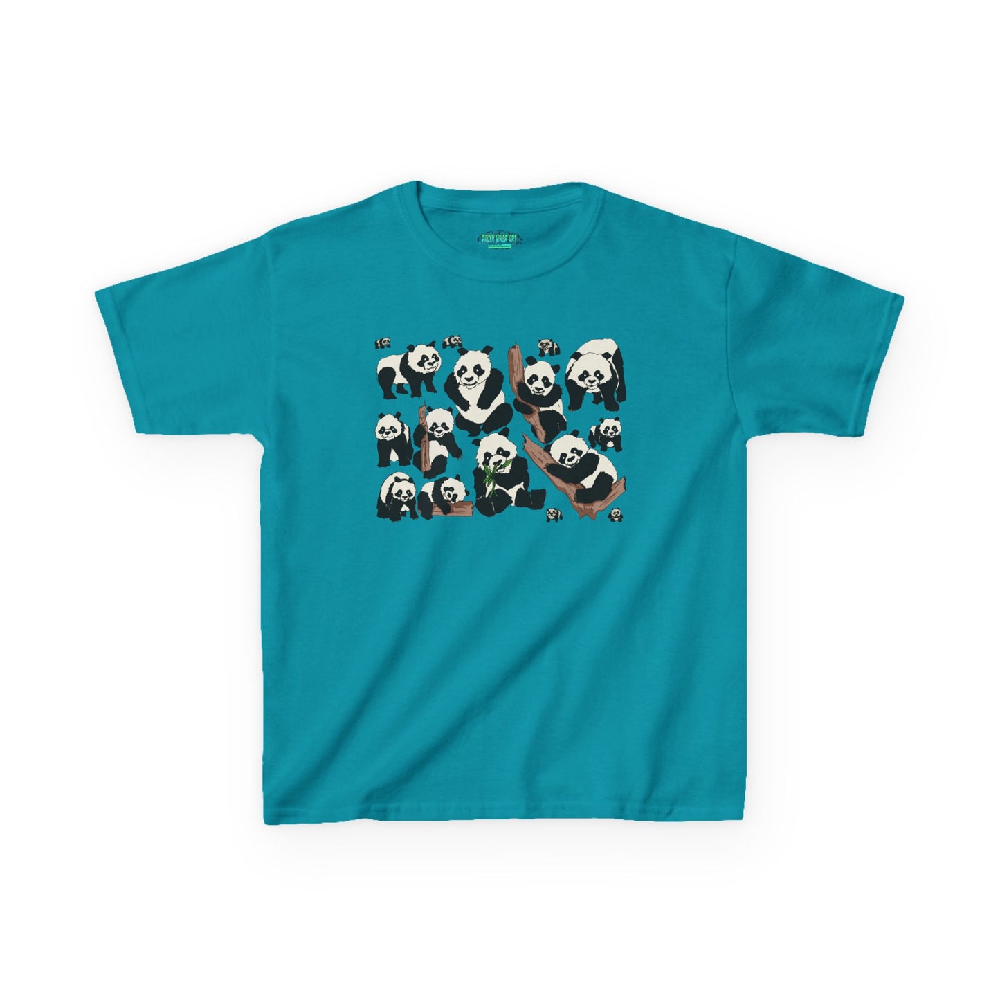 Panda Paradise Kids Tee, Cute Animal T-Shirt, Children's Gift, Birthday Present, Summer Wear, Eco-Friendly Fashion