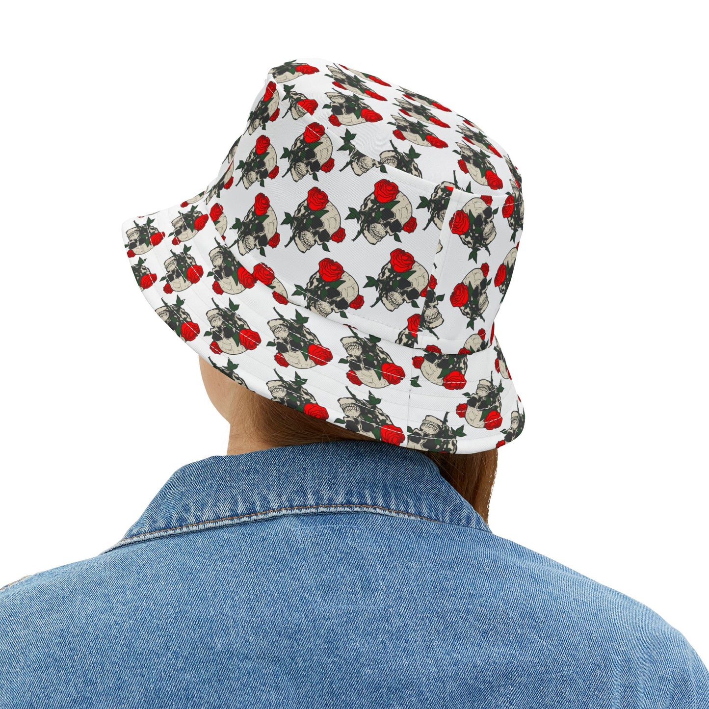 Skull & Roses Bucket Hat – Edgy Fashion for Summer Adventures