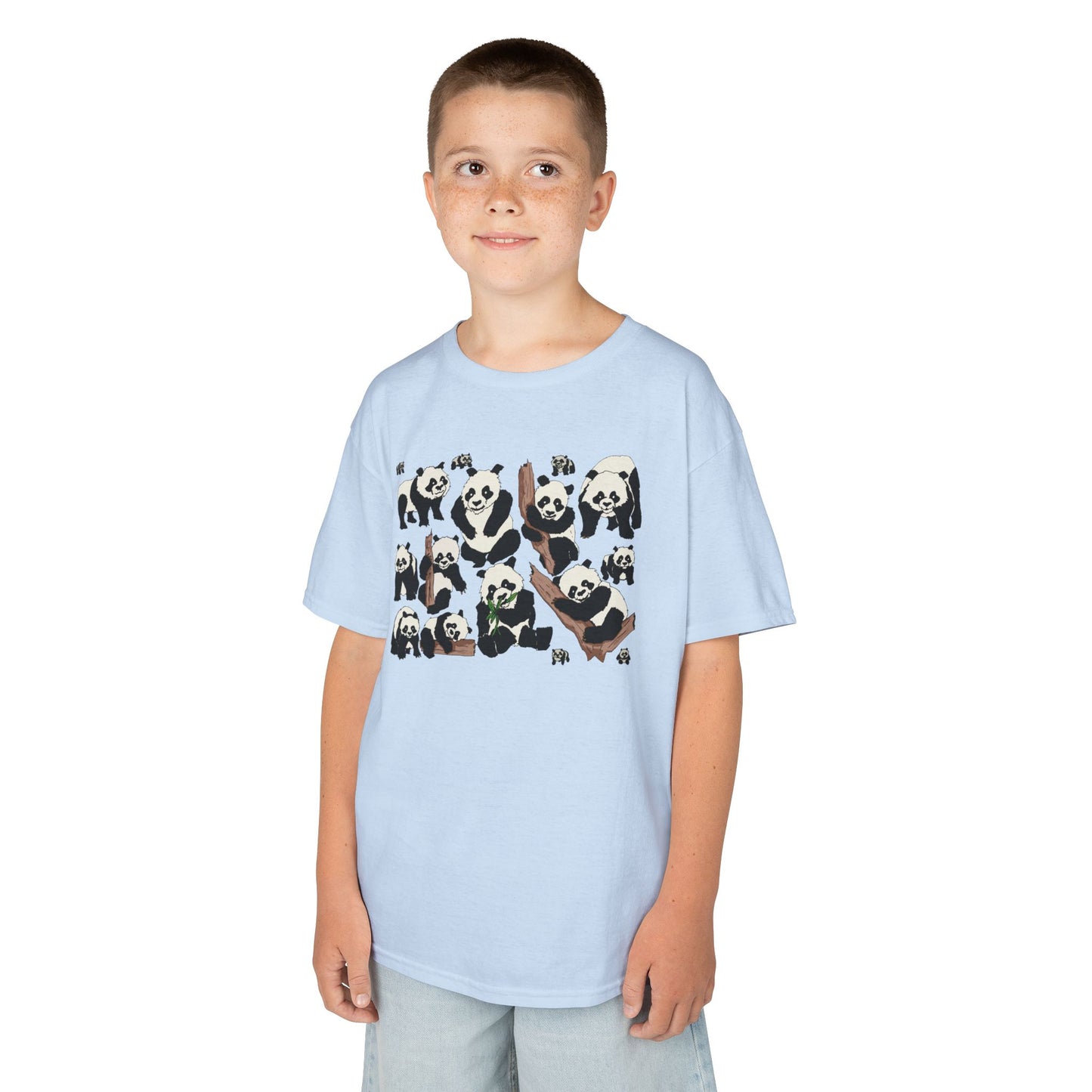 Panda Paradise Kids Tee, Cute Animal T-Shirt, Children's Gift, Birthday Present, Summer Wear, Eco-Friendly Fashion