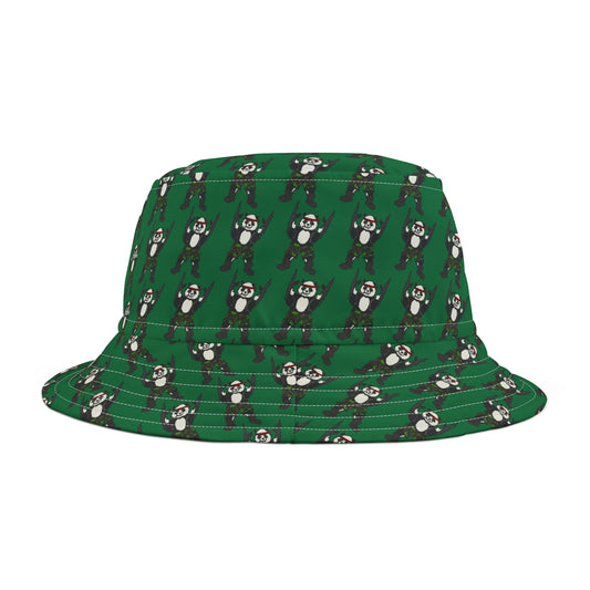 Bucket Hat - Panda Guns Military Mercenary Comic Book Art Style