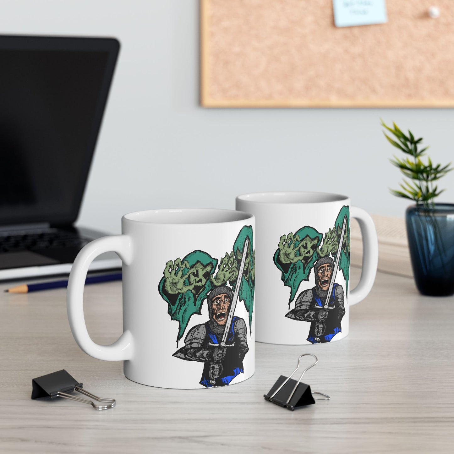 Knight Fright - Spooky Monster Ceramic Mug - Perfect for Halloween & Horror Lovers